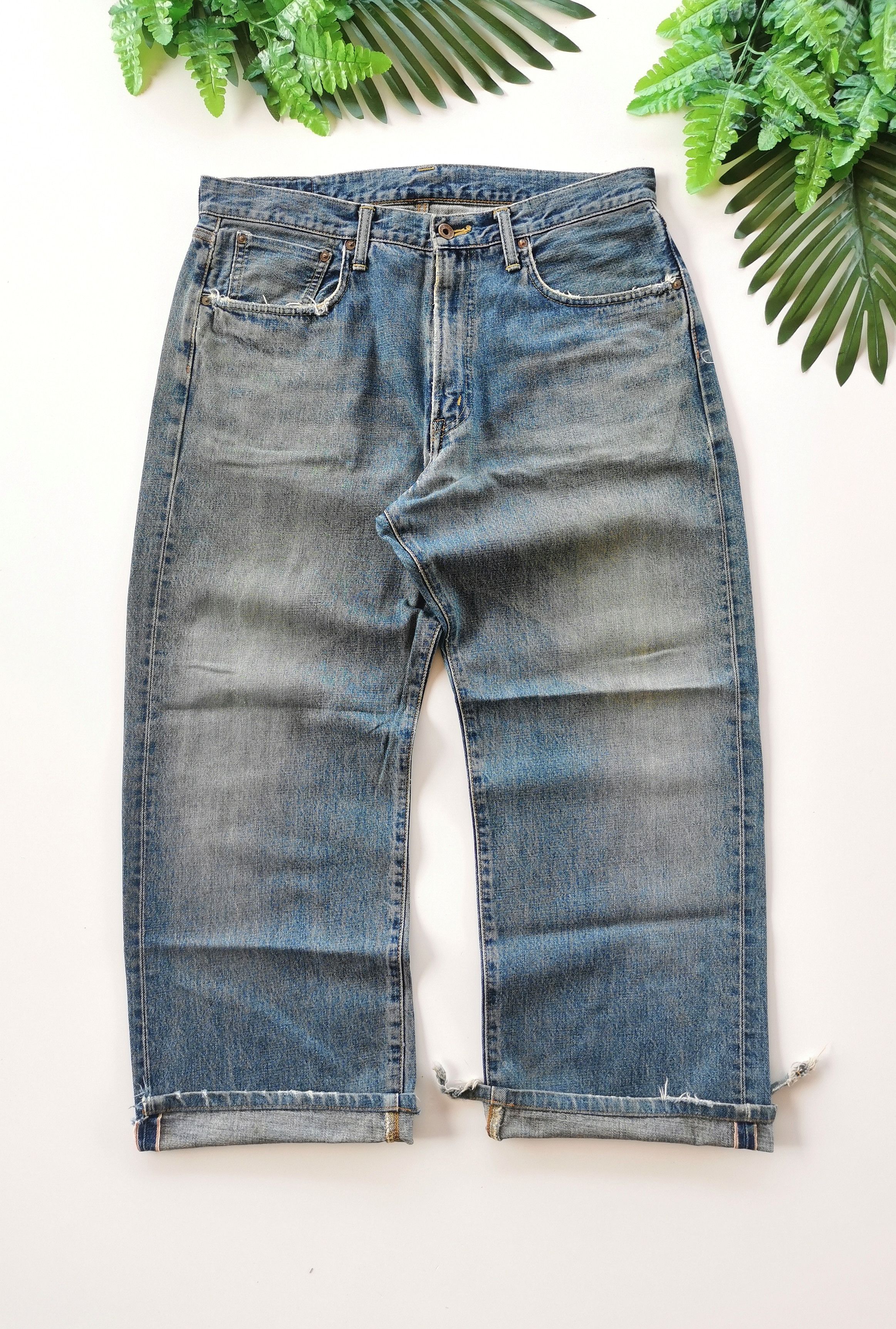 Edwin Avant Garde Edwin 505 Selvedge Baggy Jeans Size US 34 / EU 50 - 1 Thumbnail