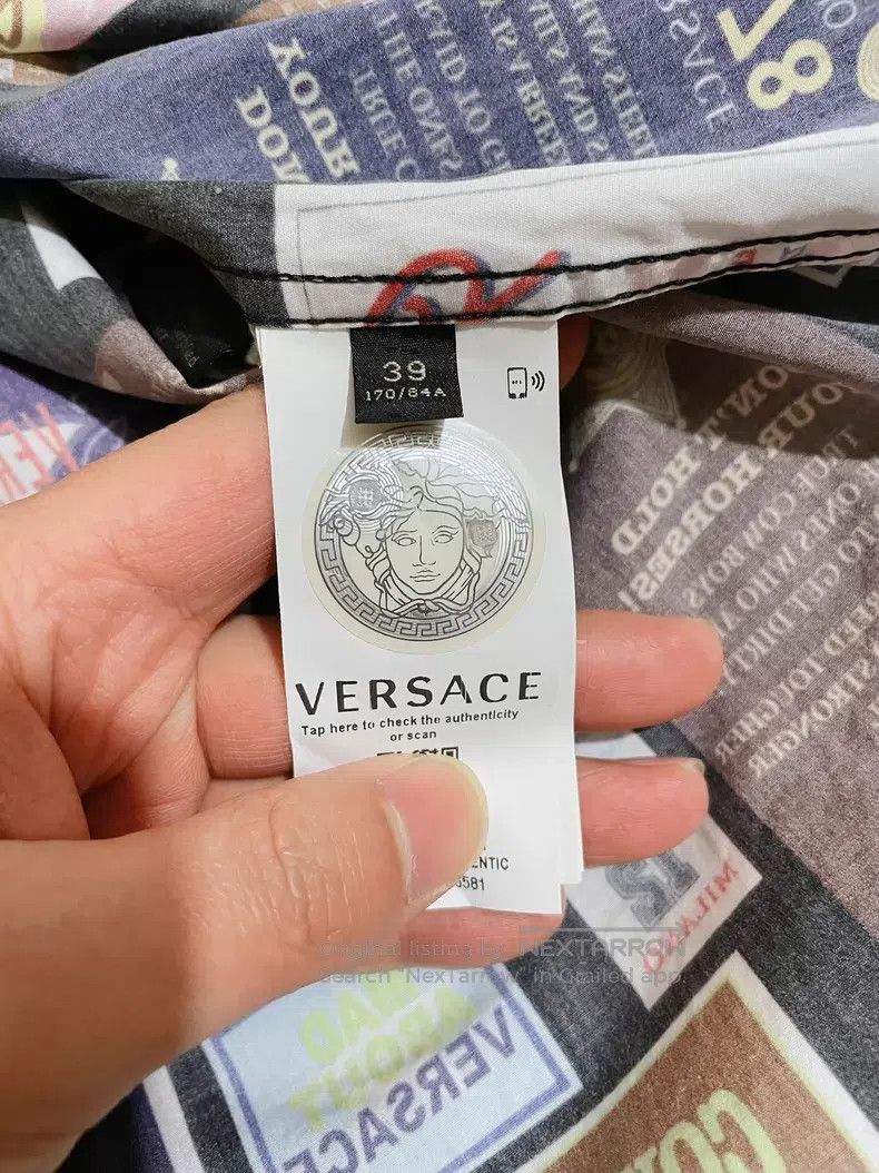 Versace Versace Full printed long-sleeved shirt Size US M / EU 48-50 / 2 - 7 Thumbnail