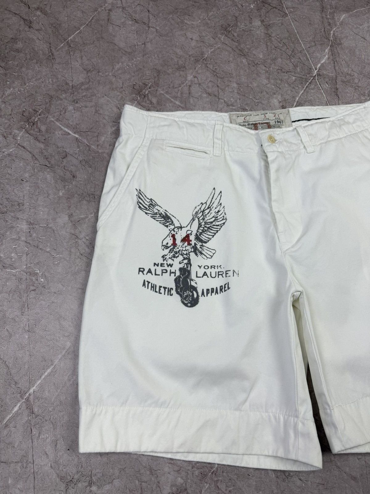 Polo Ralph Lauren VTG Style Polo Ralph Lauren Boxing Club Shorts White Size US 34 / EU 50 - 3 Thumbnail
