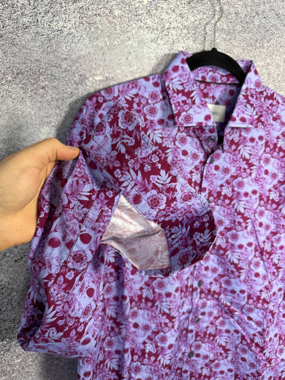 Vintage Blake Mill Original Designer Skulls & Roses Men's Shirt XL Size US XL / EU 56 / 4 - 7 Thumbnail