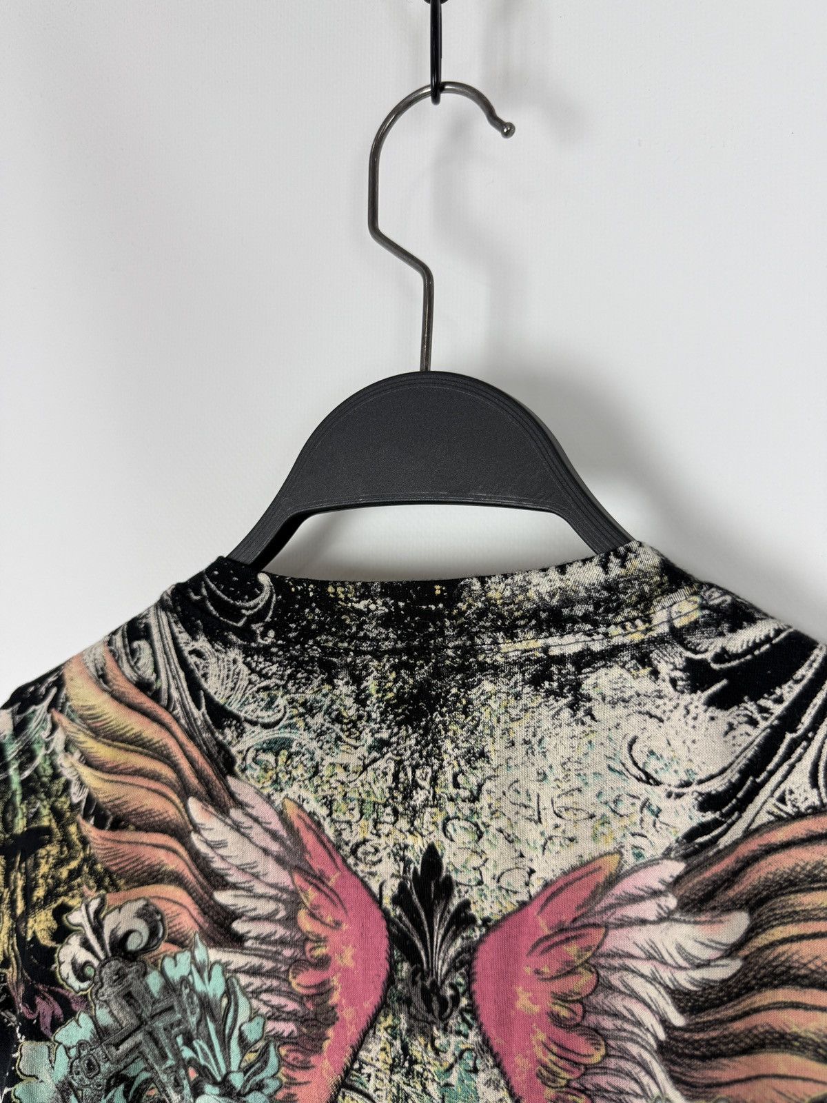 Vintage Y2K Vintage In Vein Angel Wings All Over Print Babydoll Tee Size L / US 10 / IT 46 - 9 Thumbnail
