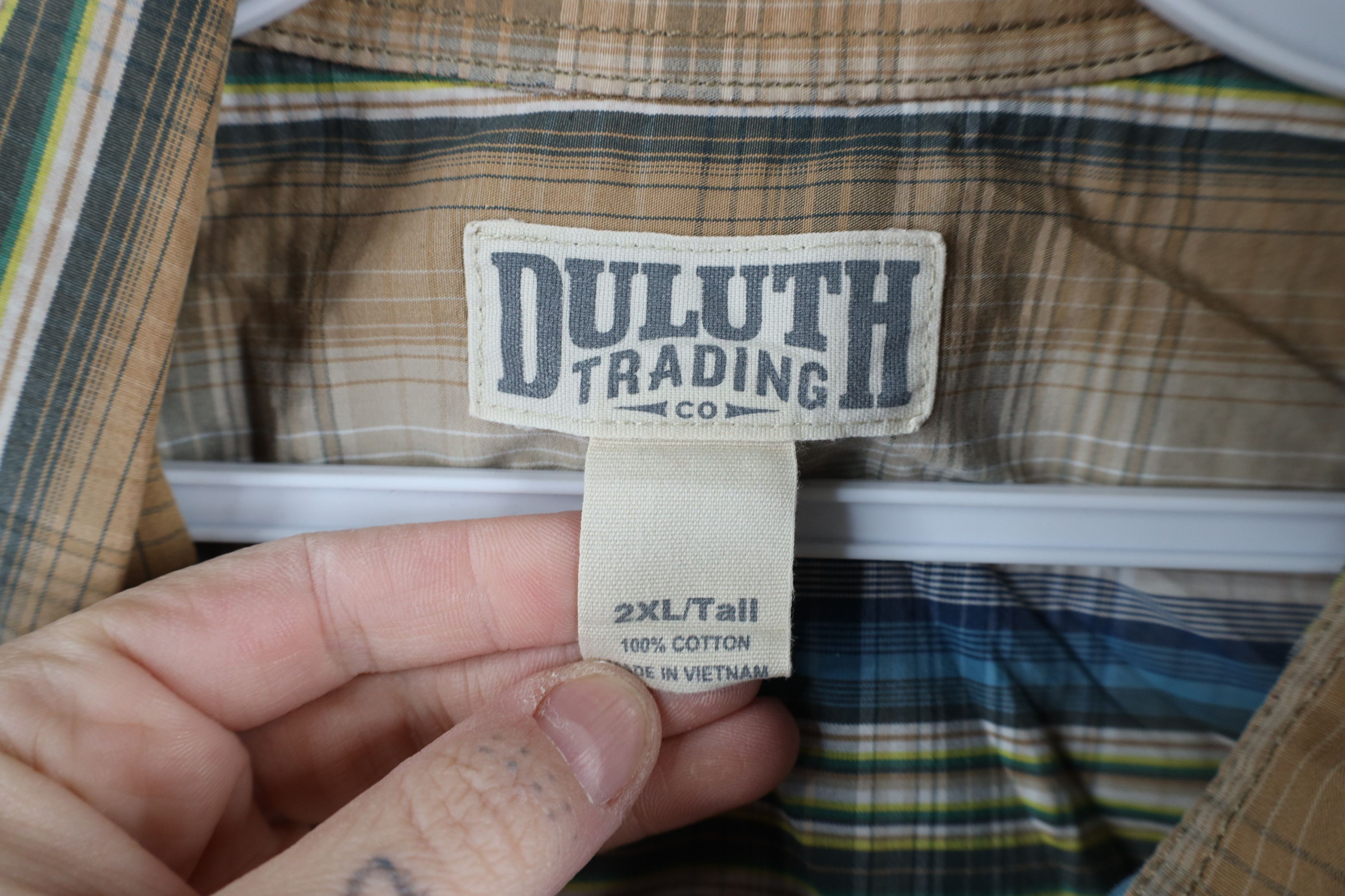 Duluth Trading Company × Vintage Duluth Trading Co Short Sleeve Button Down Shirt Plaid AS IS Size US XXL / EU 58 / 5 - 11 Thumbnail