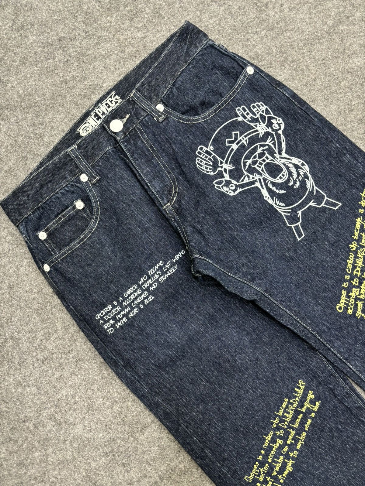 Anime 💥Anime Lover Style💥One Piece Pirate Lfe Relaxed Denim F547 Size US 34 / EU 50 - 10 Thumbnail