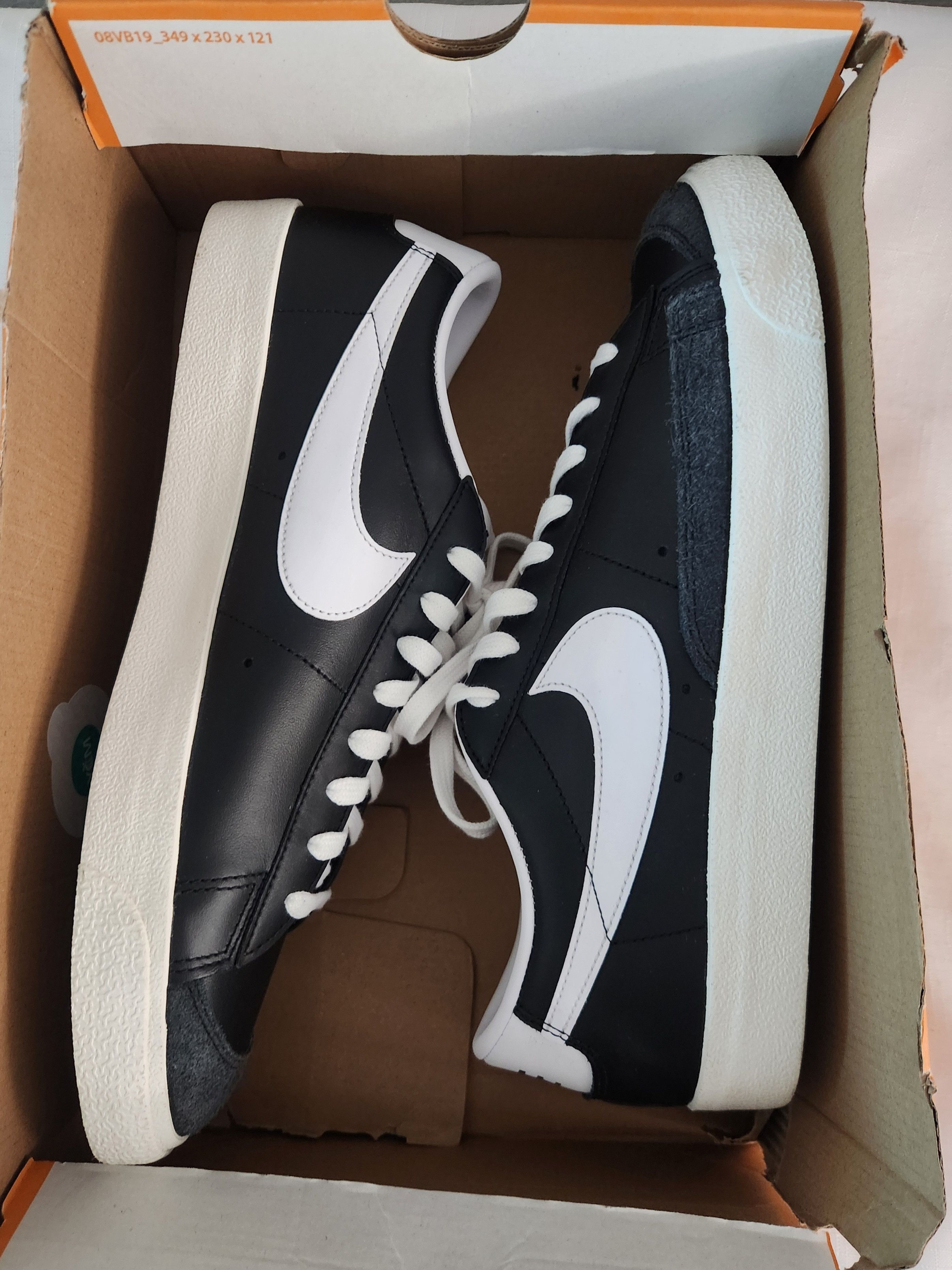 Nike Nike Blazer Low ‘77 VNTG SZ 13 Black White DA6364-001 Size US 13 / EU 46 - 5 Thumbnail