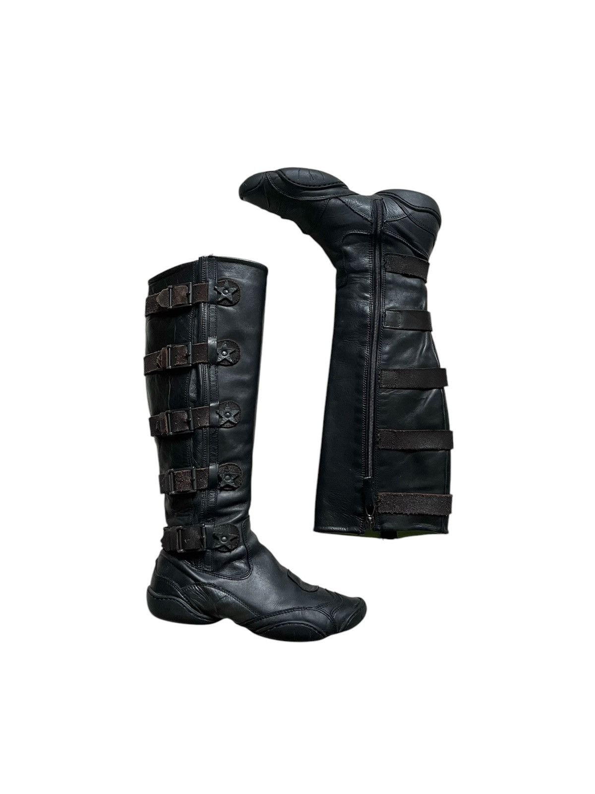 Marithe + Francois Girbaud Rare leather knee-high boots by Marithe Francois Girbaud Size US 6 / IT 36 - 2 Thumbnail