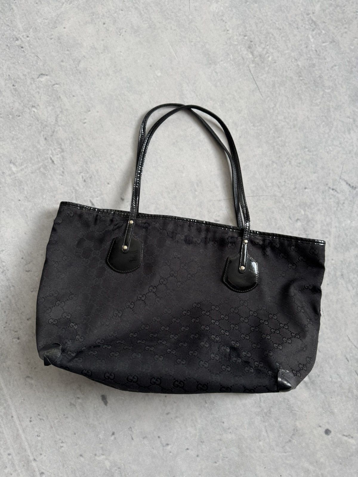Gucci vintage Abbey cloth tote bag