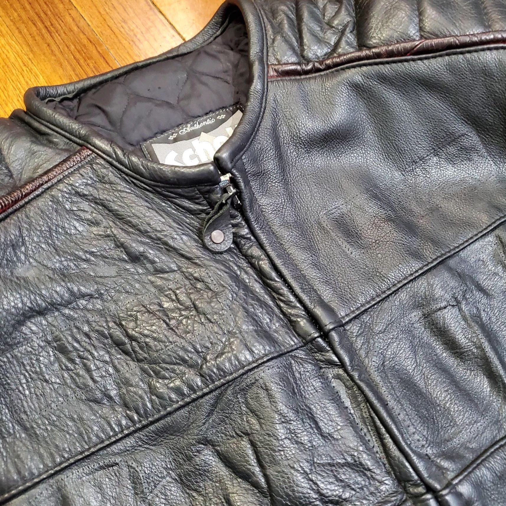 Schott VINTAGE Schott NYC Leather Jacket Mens 4XL Long Black Motorcycle Cafe Racer Made USA Size US XXL / EU 58 / 5 - 7 Thumbnail