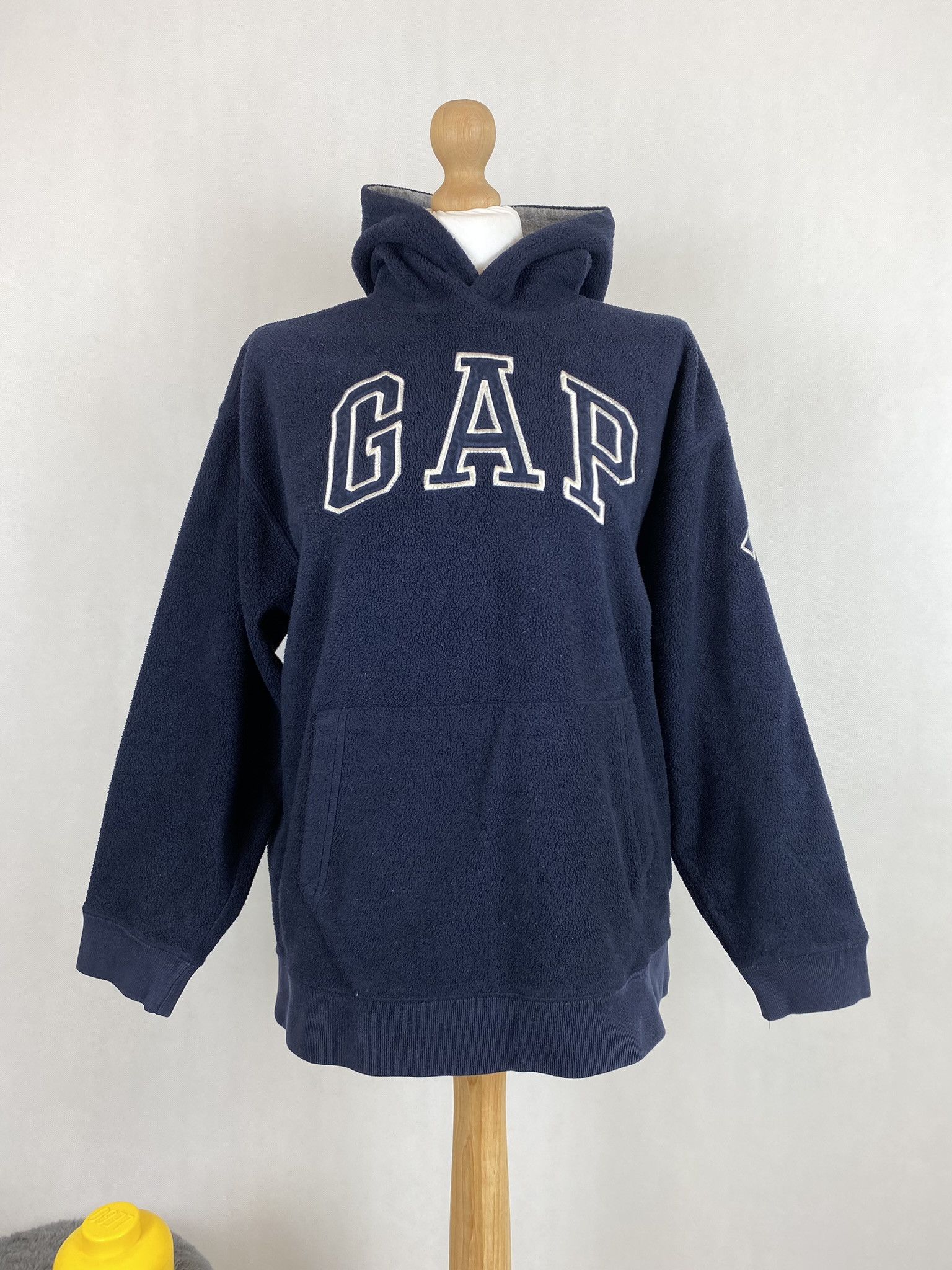 Gap × Vintage GAP fleece hoodie big logo spellout Size US M / EU 48-50 / 2 - 2 Thumbnail