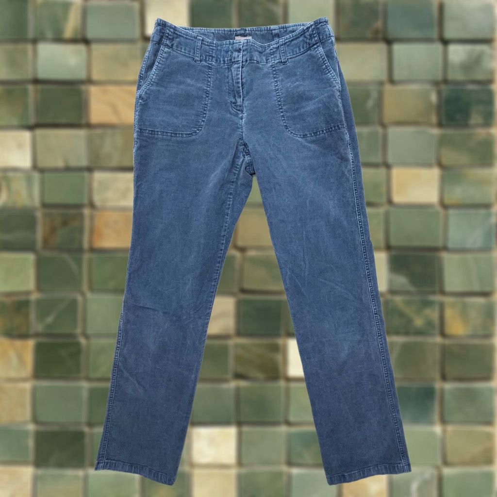 J. Jill J. Jill Chino Pants Womens 30 x 30 Blue Mid Rise Stretch Casual Regular Cotton Blend Straight Front Size 30" / US 8 / IT 44 - 1 Thumbnail