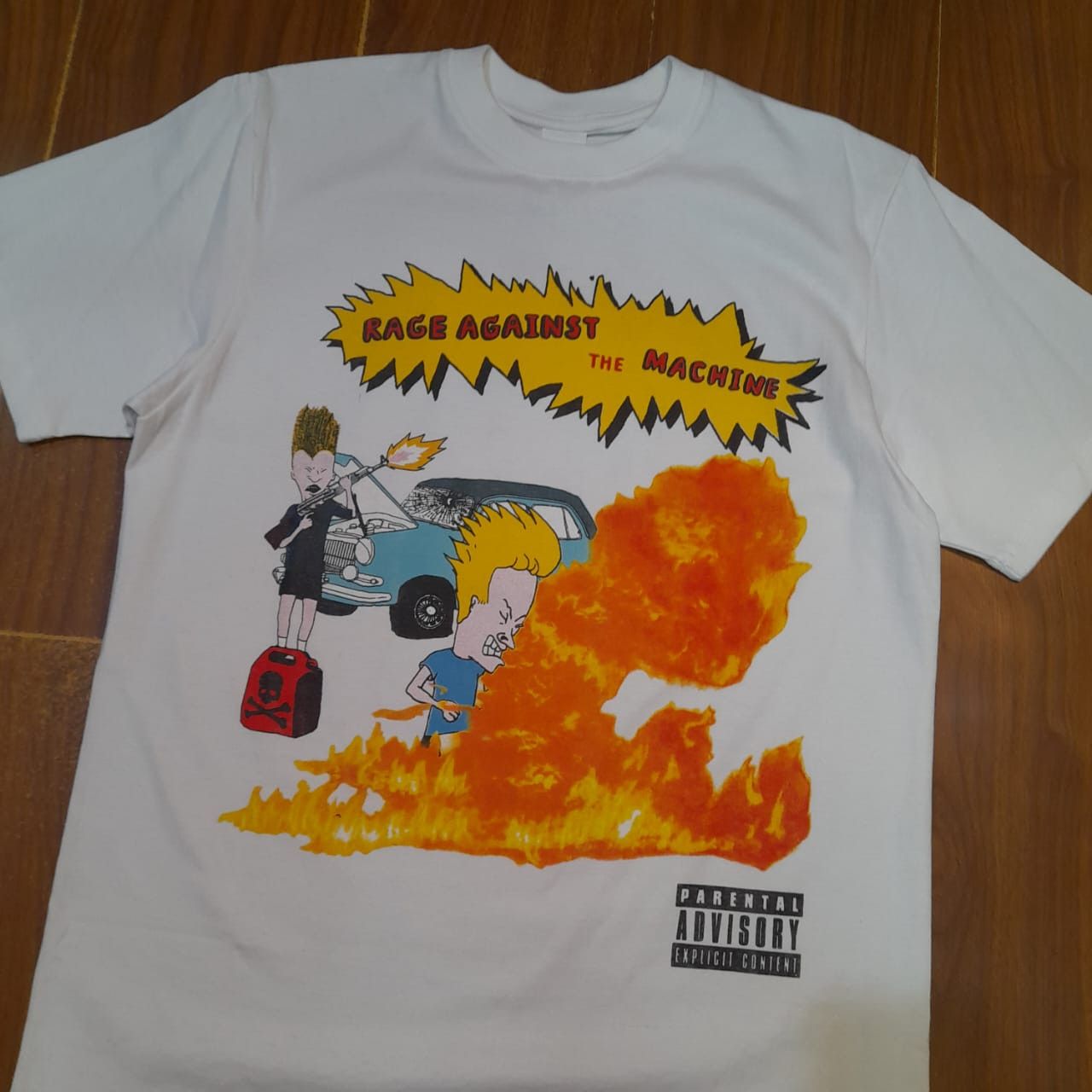 Rage Against The Machine ビーバス＆バットヘッド XL Beavis and Butt Head Rage Against The Machine T shirt Full