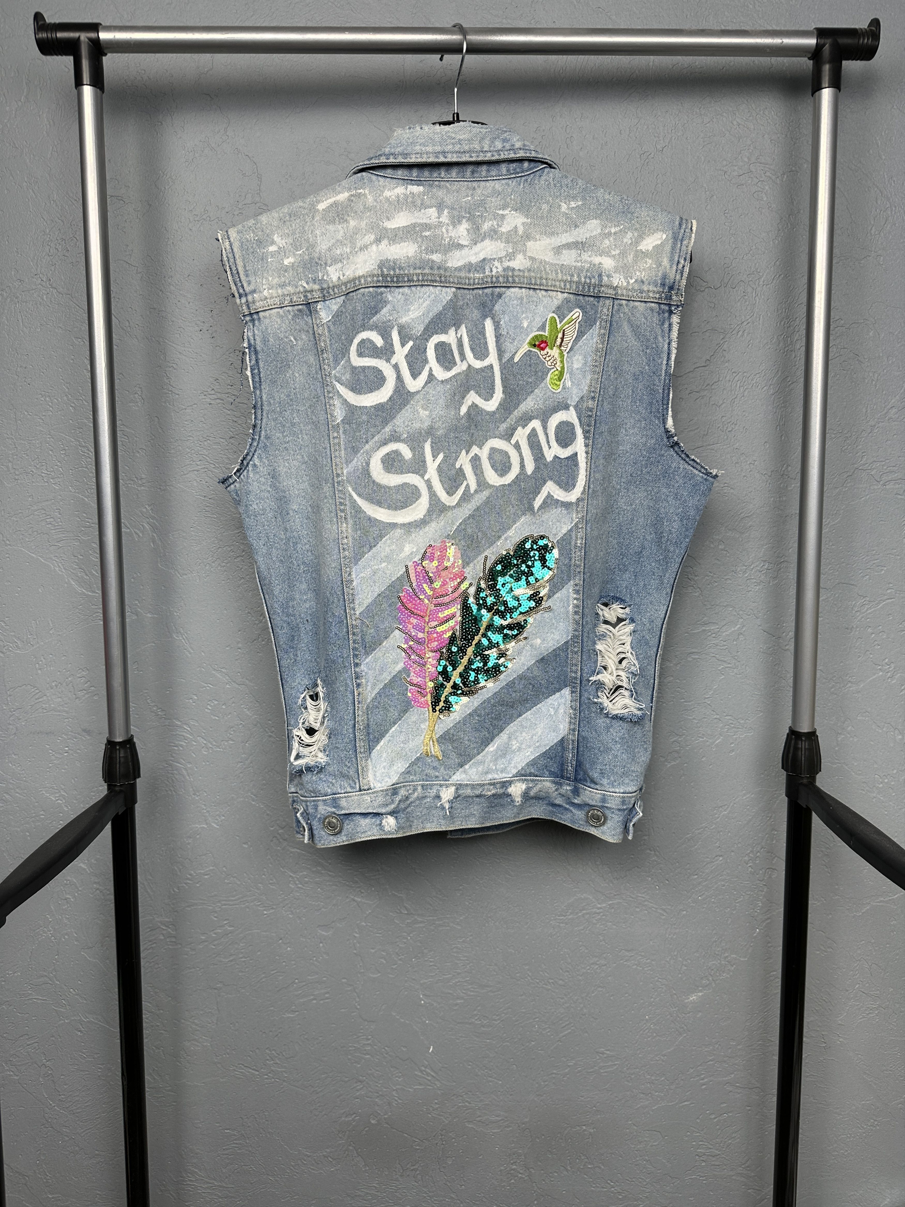 Allsaints Allsaints Mens Dustout Denim Vest Custom Size US S / EU 44-46 / 1 - 1 Thumbnail