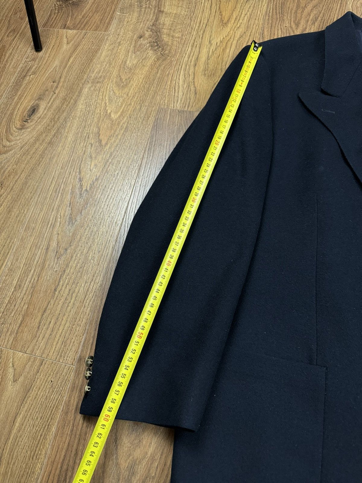 Burberry Vintage wool navy blazer Burberry original luxury item Size 54L - 7 Thumbnail