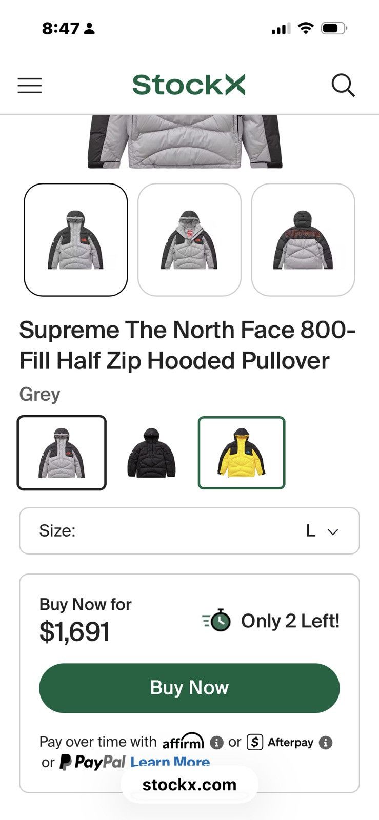 Supreme × The North Face Supreme x the north face 800 fill Size US L / EU 52-54 / 3 - 8 Thumbnail