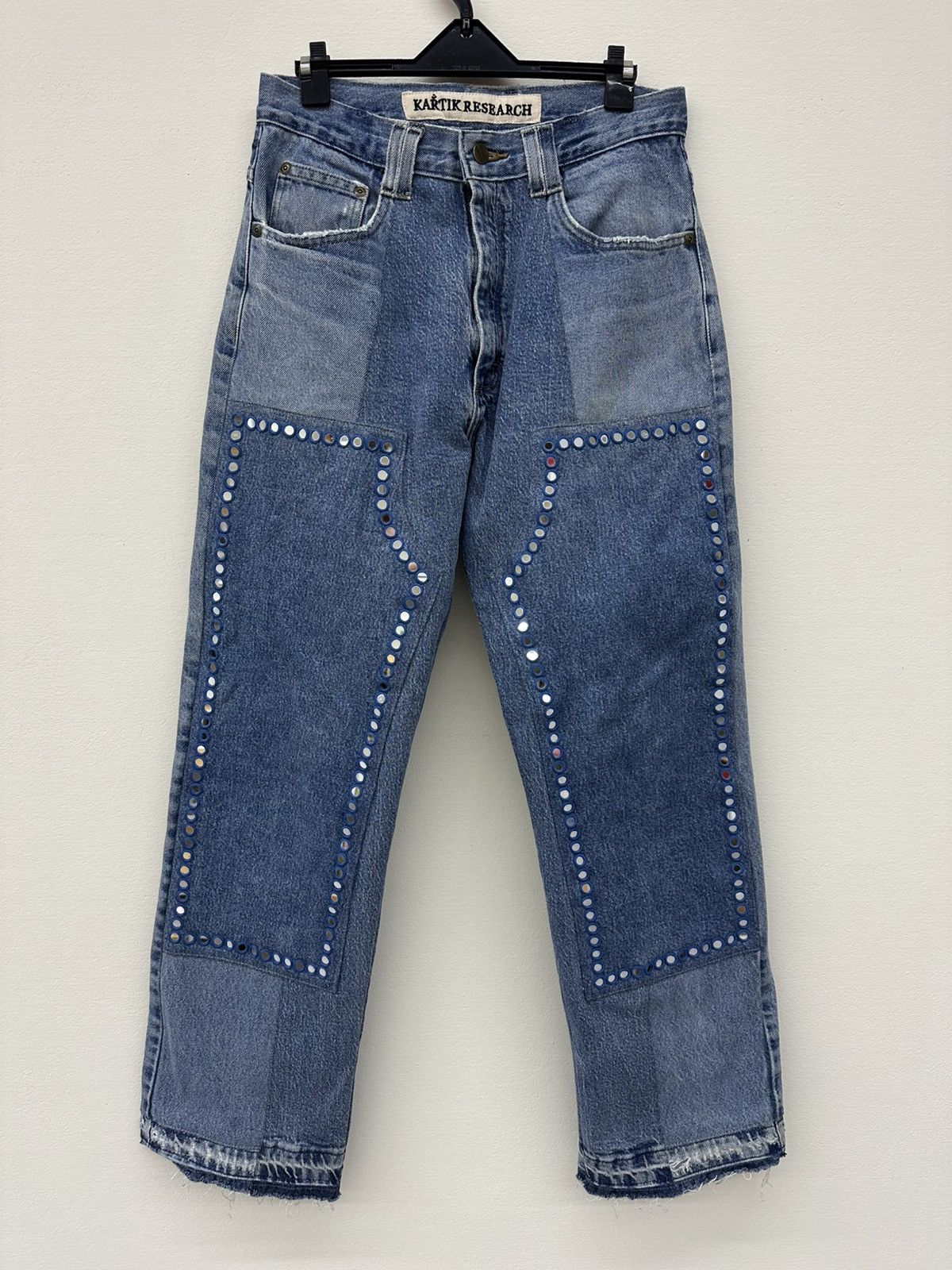 Kartik Research KARTIK RESEARCH Patchwork Embellished Jeans Size US 30 / EU 46 - 1 Thumbnail