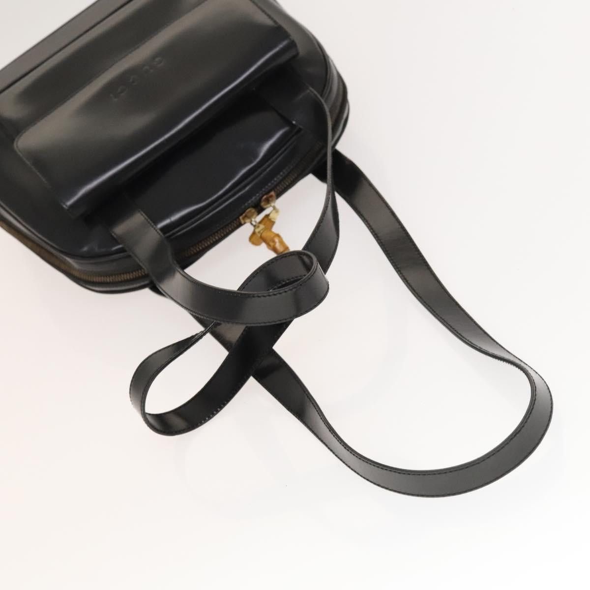 Gucci GUCCI Shoulder Bag Patent Leather Black Gold Size ONE SIZE - 7 Thumbnail