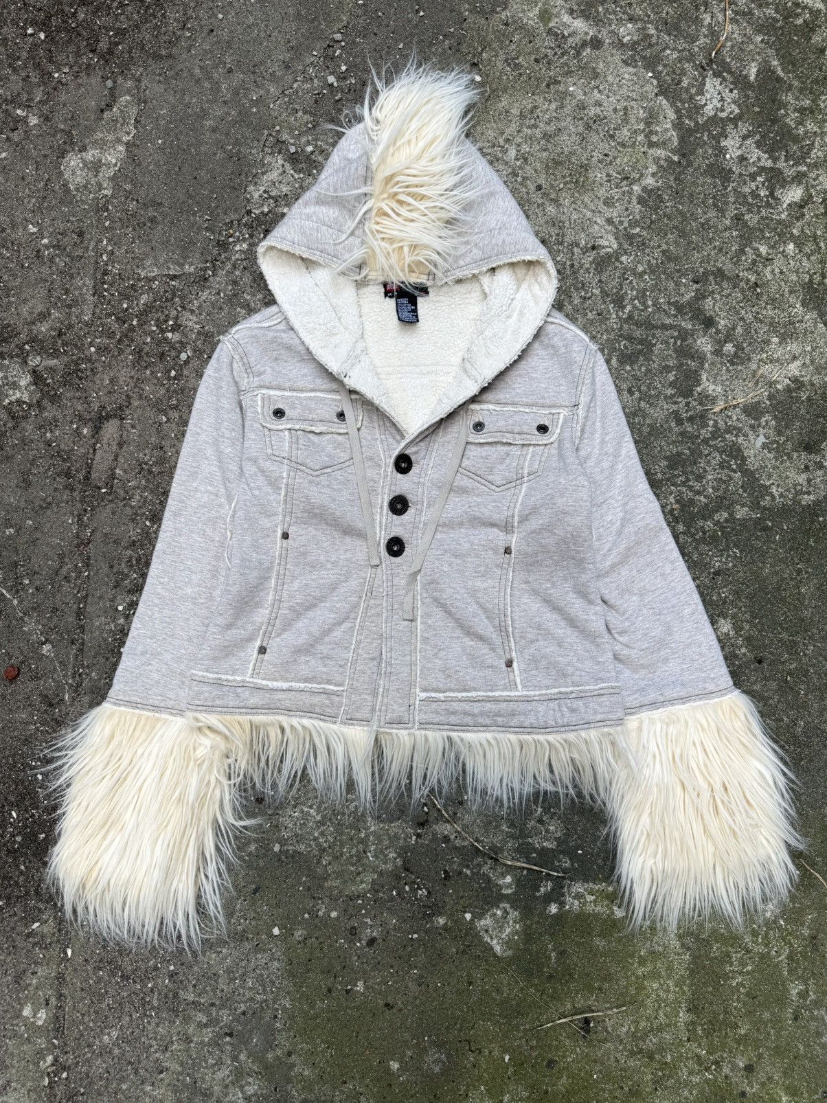 Diesel Diesel Fur Mohawk Hoodie | Grailed