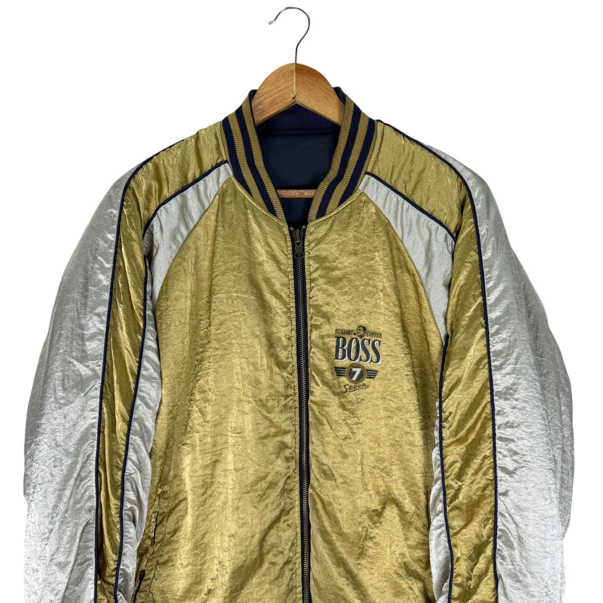 Japanese Brand 🌟SUNTORY BOSS COFFEE REVERSIBLE MA-1 BOMBER JACKET Size US L / EU 52-54 / 3 - 5 Thumbnail