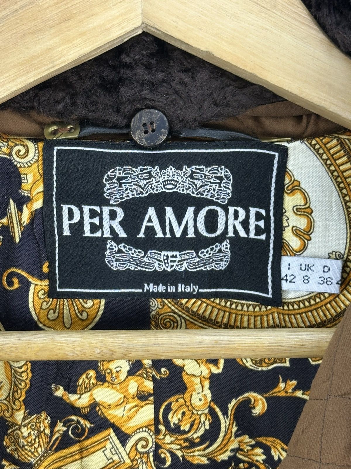 Japanese Brand Per Amore Faux Fur Quilted Long Coat Jacket Size XL / US 12-14 / IT 48-50 - 12 Thumbnail