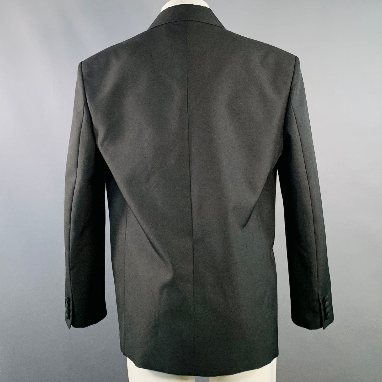 Valentino VALENTINO Size 38 Double Breasted Peak Lapel Sport Coat Size 38R - 4 Thumbnail