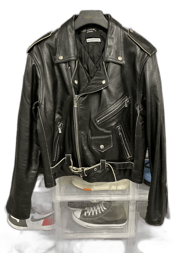 Enfants Riches Deprimes vintage black leather motorcycle jacket. Size US L / EU 52-54 / 3 - 1 Thumbnail