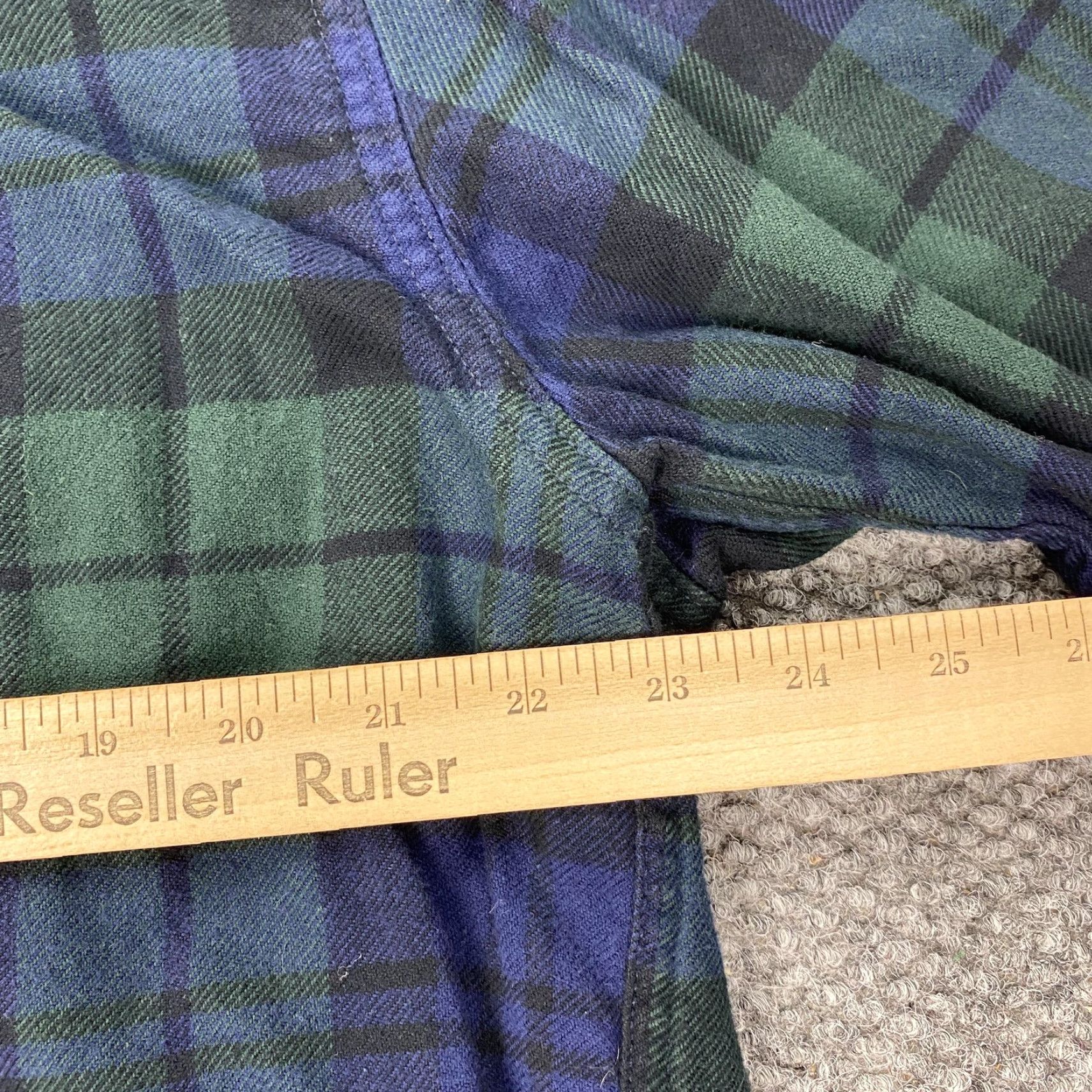 Eddie Bauer EDDIE BAUER Flannel Shirt Mens Large Blue Plaid Long Sleeve Button-Up Size US L / EU 52-54 / 3 - 8 Thumbnail