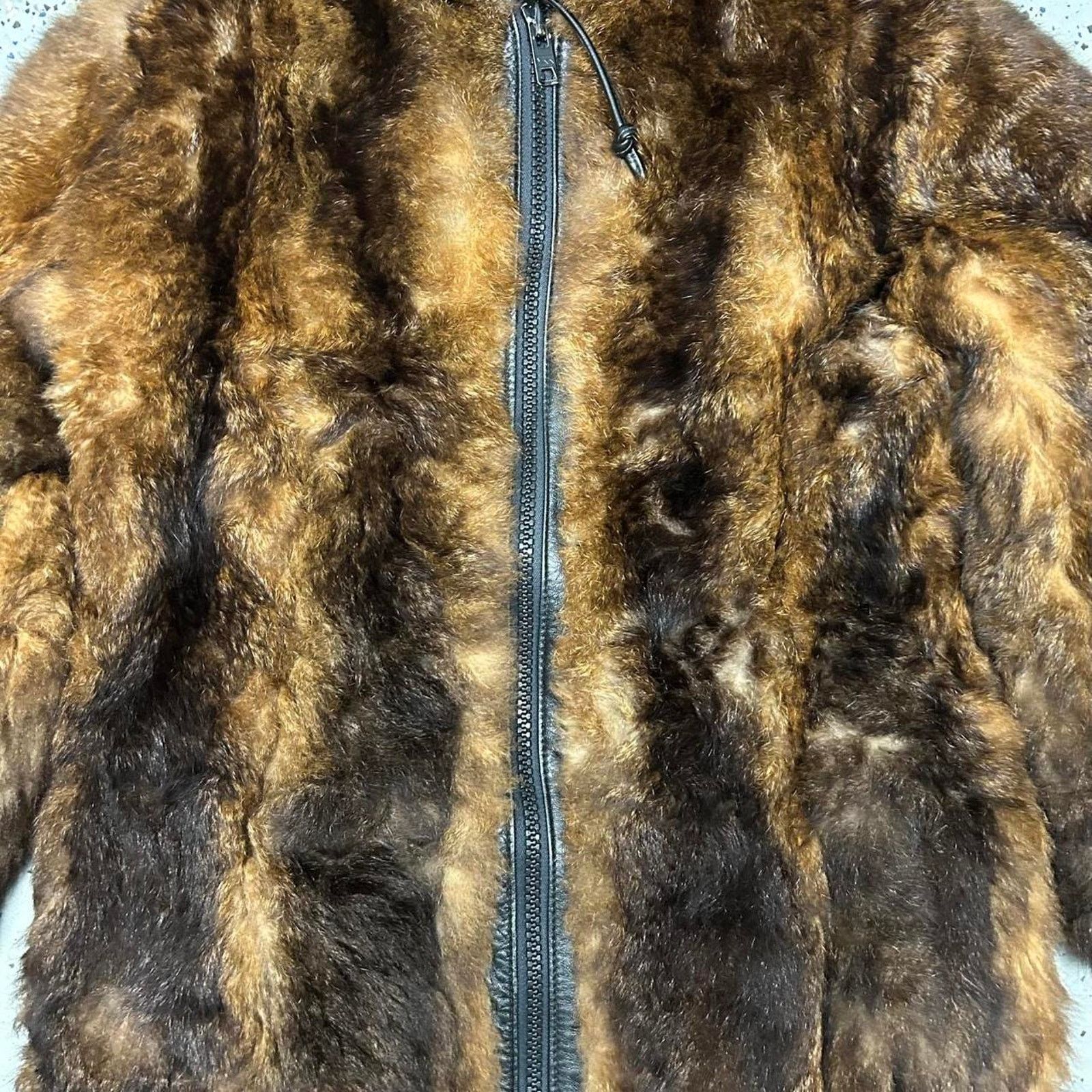 Other VTG Brown C.R.Cook faux fur hooded coat with hood and zipper Size M / US 6-8 / IT 42-44 - 3 Thumbnail