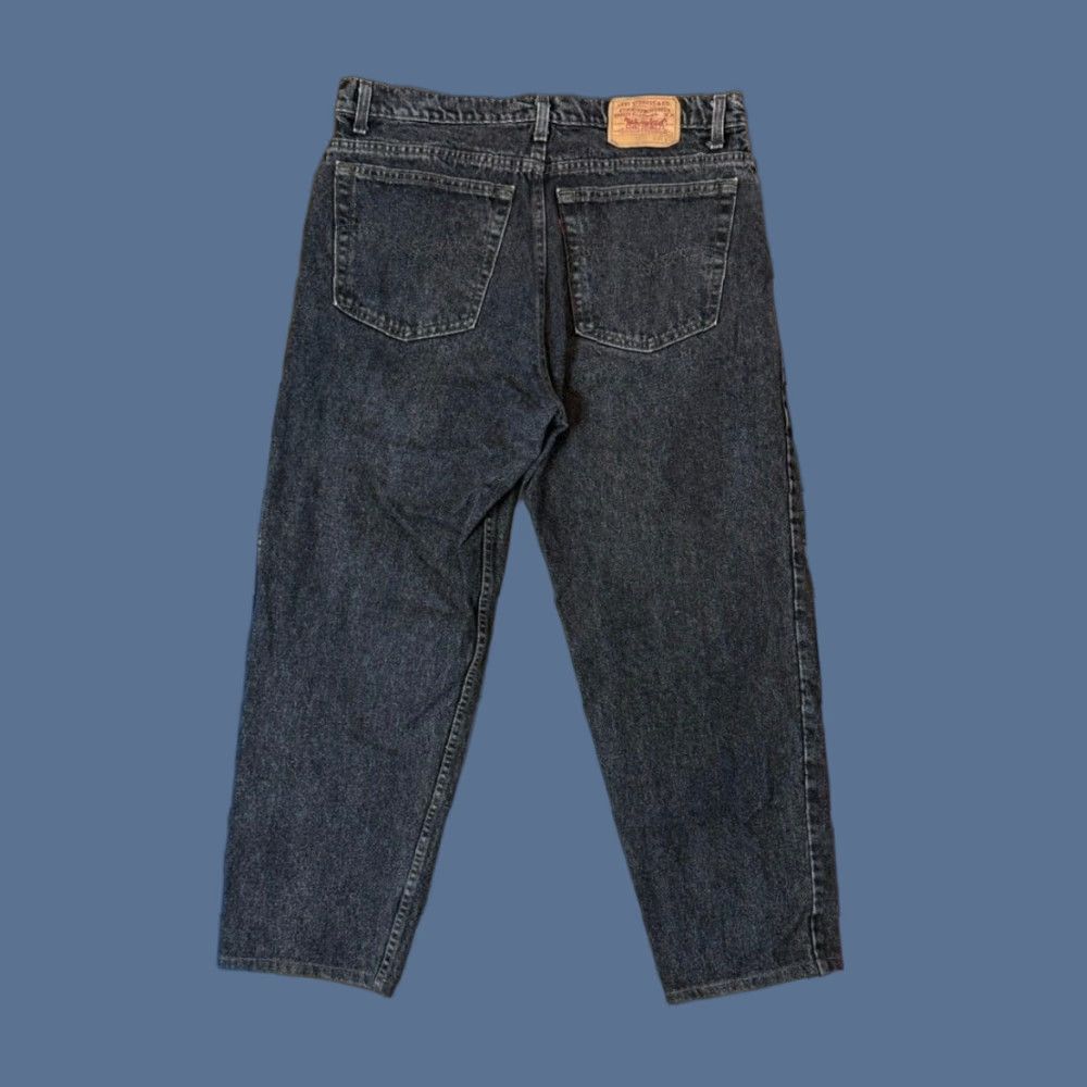 Levi's VINTAGE Levi’s 550 Jeans Black Denim Wide-Leg 90s 36x28 Mens Jeans Size US 36 / EU 52 - 1 Thumbnail
