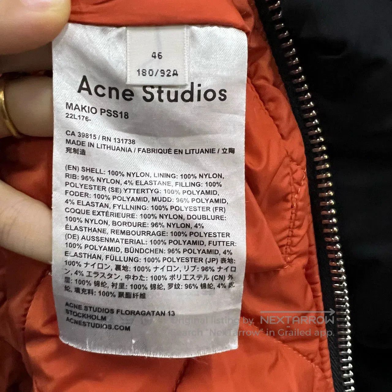 Acne Studios acne studios black bomber jacket size 46. Size US S / EU 44-46 / 1 - 3 Thumbnail