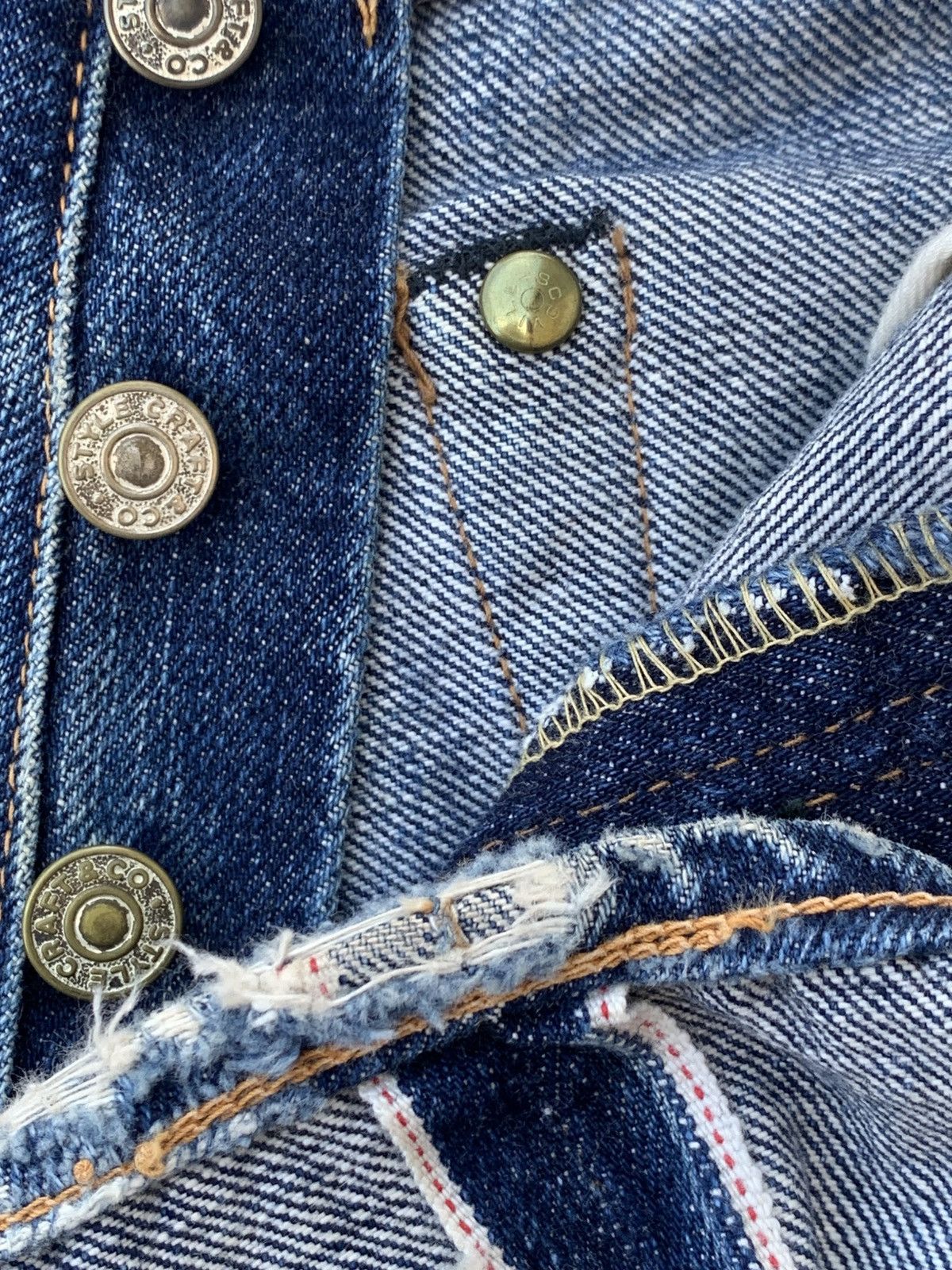 Evisu Vintage Evis selvedge No1 (old name before evisu). Size US 28 / EU 44 - 8 Thumbnail