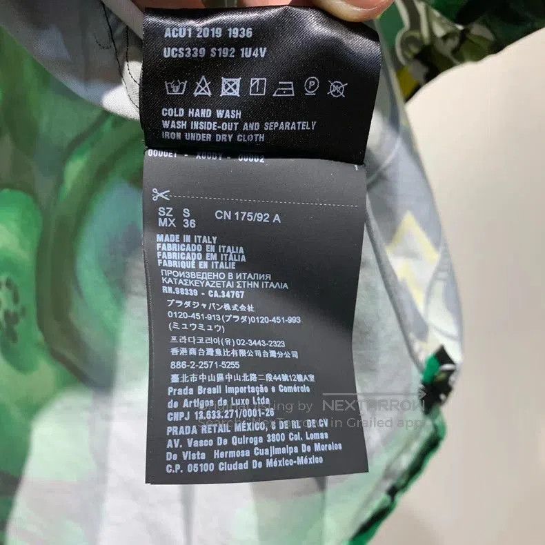 Prada Frankenstein Print Shirt.