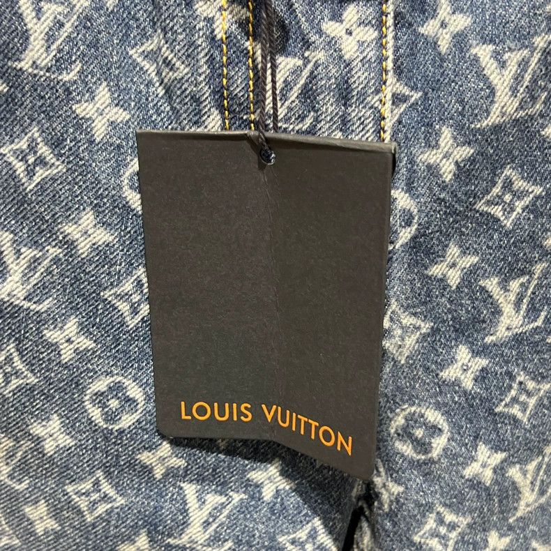 Louis Vuitton Louis Vuitton 25fw Washed Blue Presbyopic Full Print Jeans Size US 40 / EU 56 - 5 Thumbnail