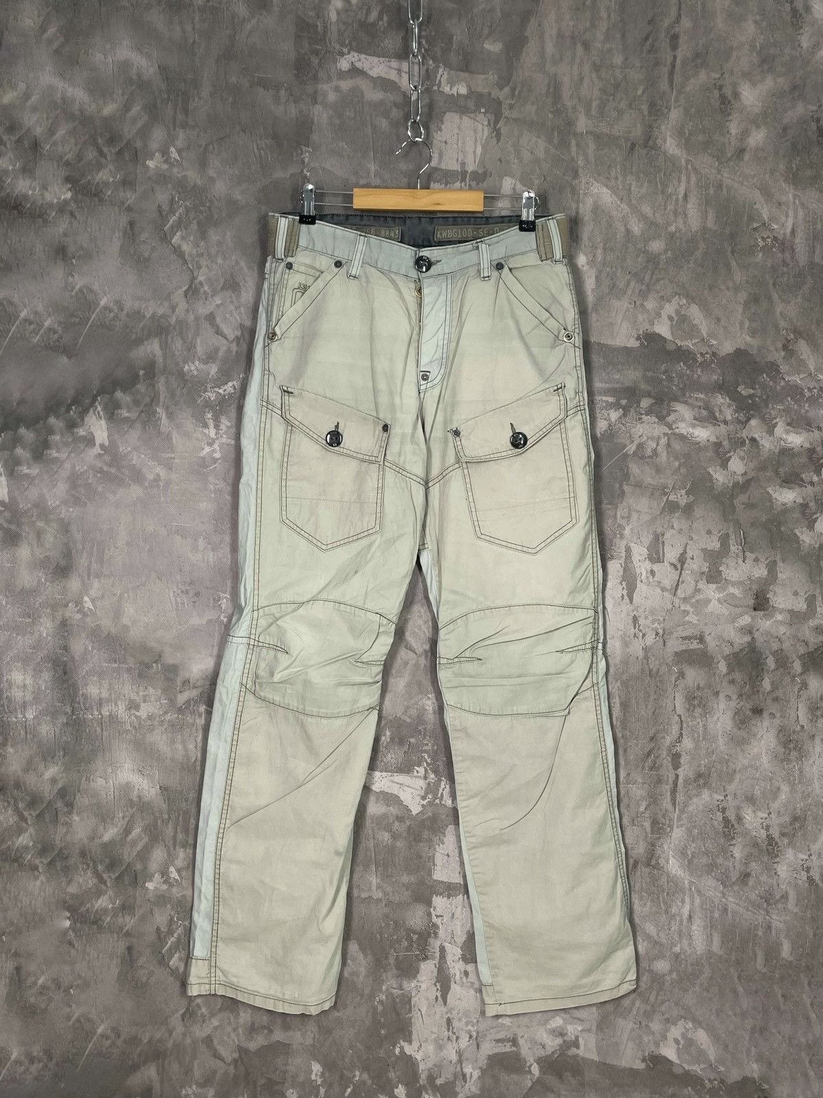 G-Star × Vintage Vintage G-Star Raw Cargo 3D Straight Tapered Pants Size US 32 / EU 48 - 1 Thumbnail