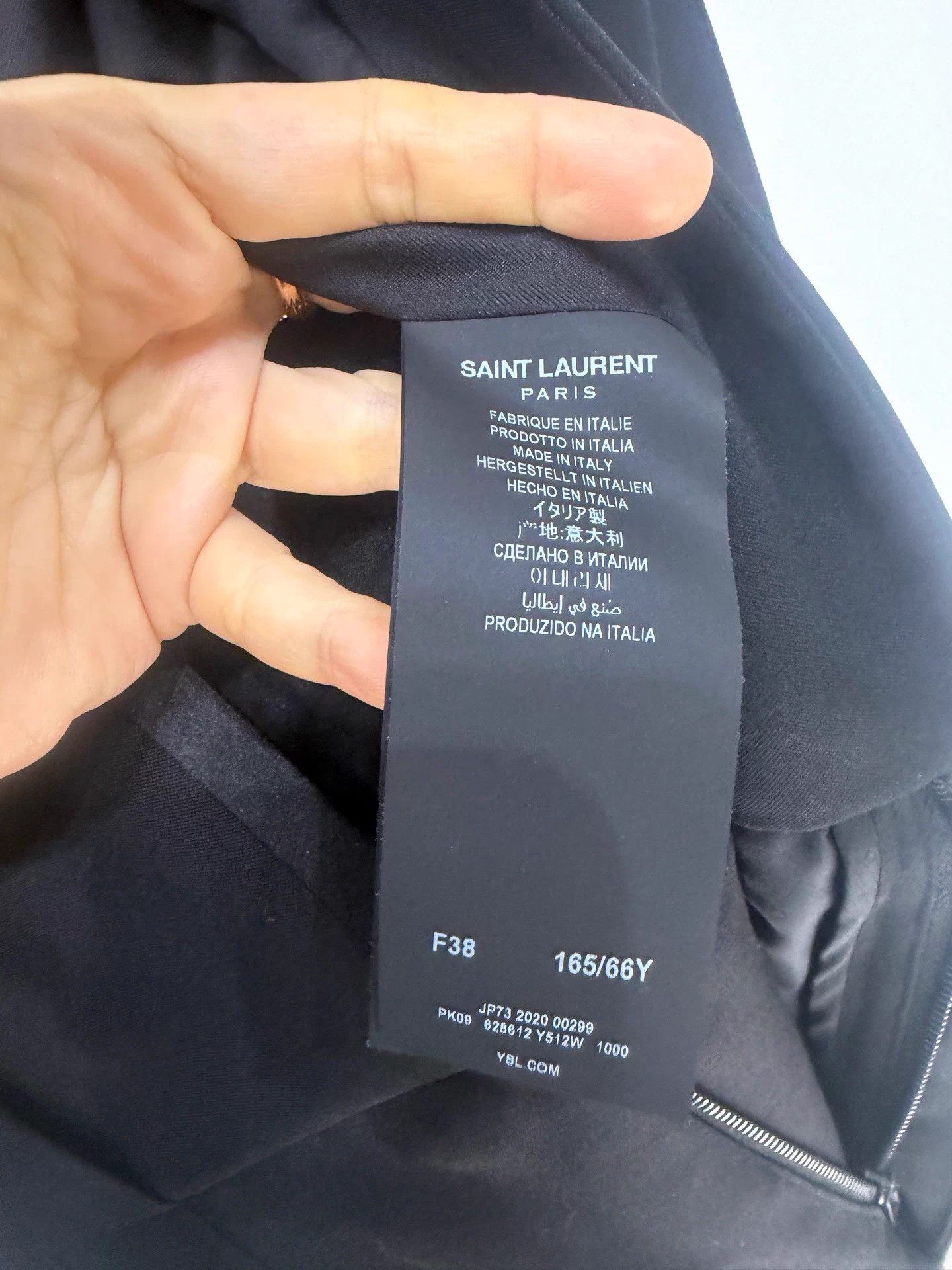 Saint Laurent Paris SLP Wool Classic Power Jumpsuit FR38 Size 27" / US 4 / IT 40 - 3 Thumbnail