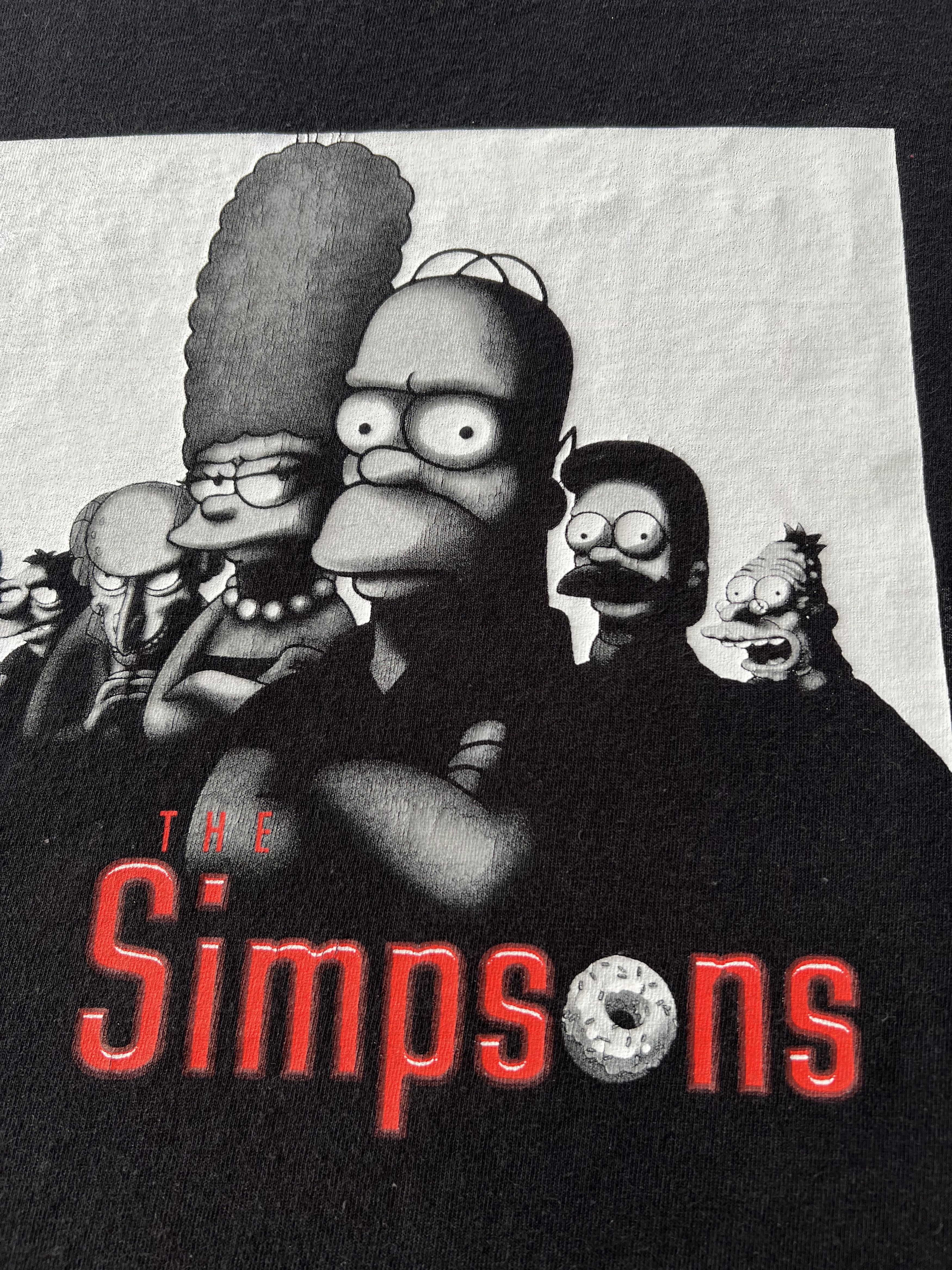 The Simpsons Vintage 2001 The Simpsons Sopranos Parody Fox Black T-shirt Size US L / EU 52-54 / 3 - 5 Thumbnail