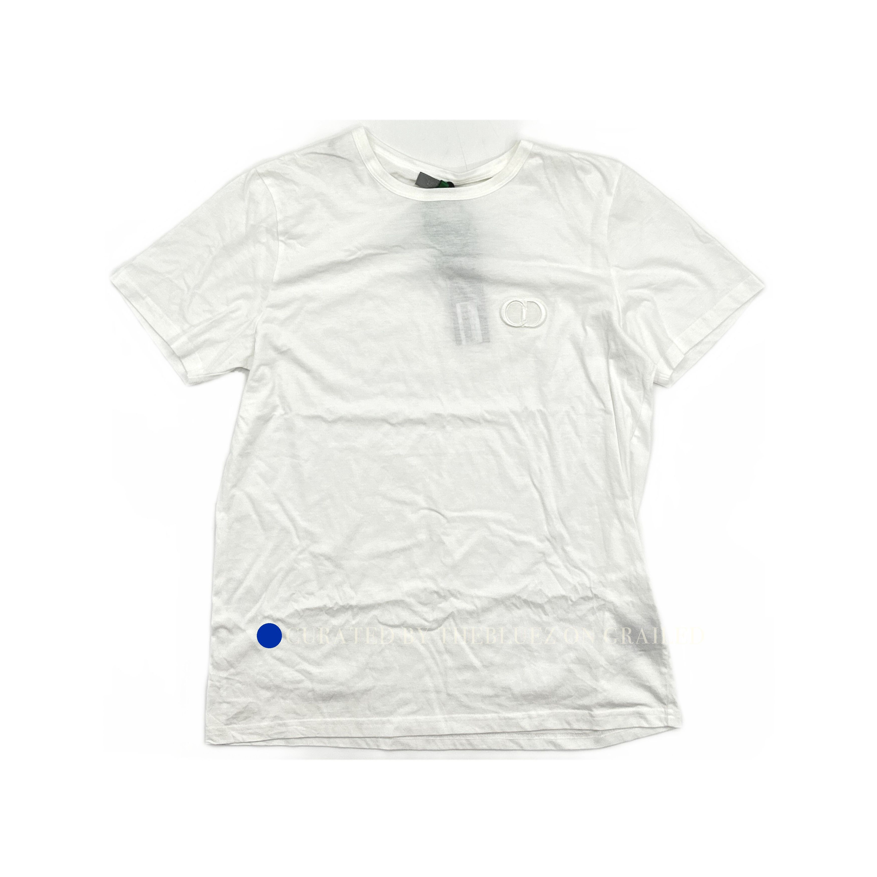 Dior CD Icon Embroidered T-Shirt in White Size US XL / EU 56 / 4 - 1 Thumbnail