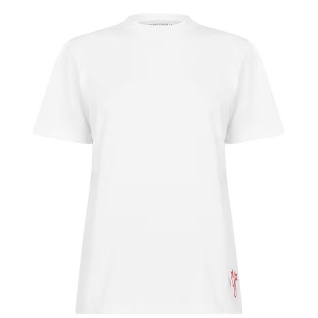 Golden Goose o1g2r1mq1024 Logo Cotton T-Shirt in White Size S / US 4 / IT 40 - 1 Thumbnail