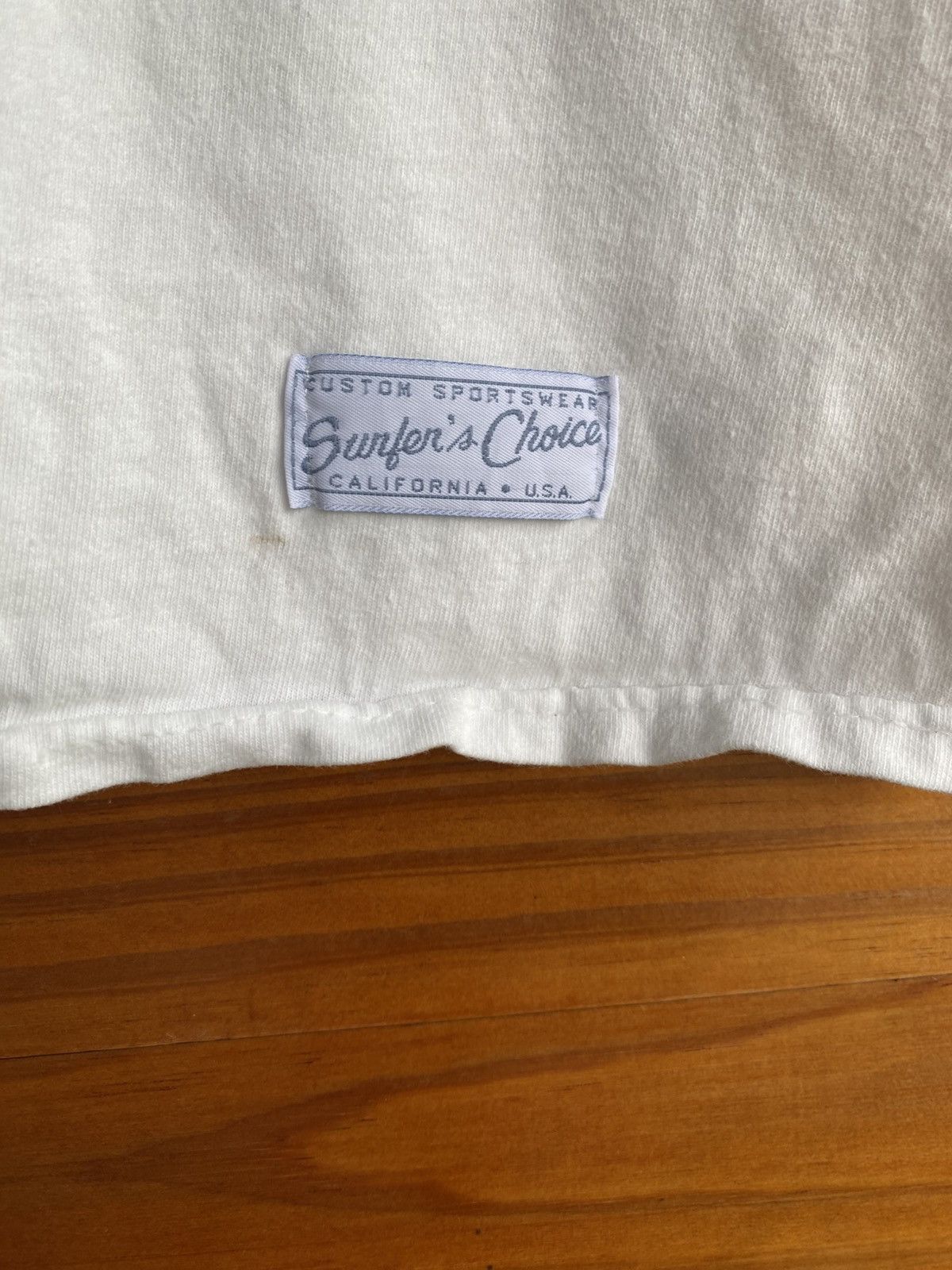 Vintage Vintage Surfer’s Choice Graphic T-Shirt White Tee Size US L / EU 52-54 / 3 - 12 Thumbnail