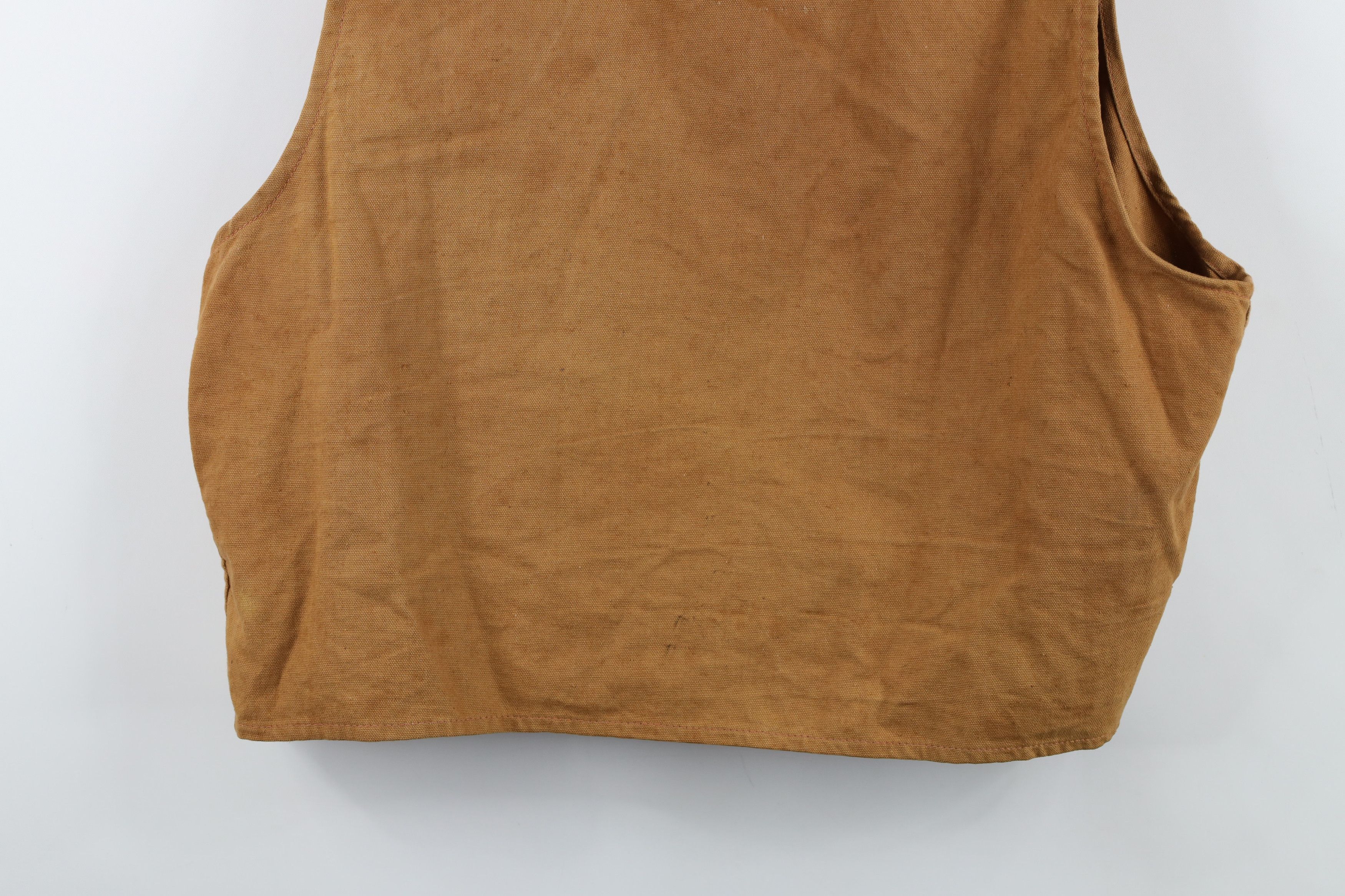 Vintage Vintage 60s Streetwear Hunting Birding Vest Jacket Brown Size US XL / EU 56 / 4 - 13 Thumbnail