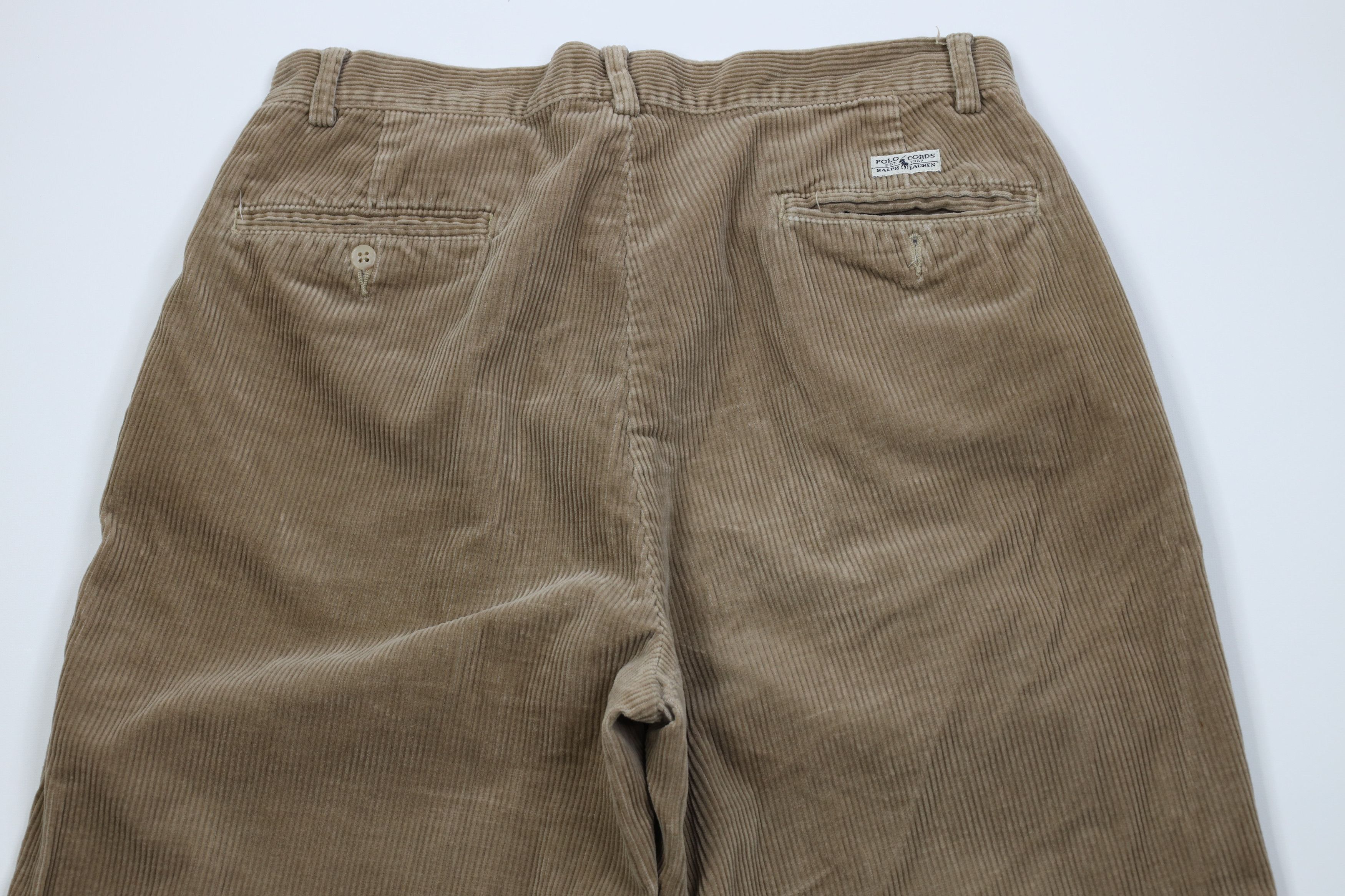 Ralph Lauren Vintage 90s Ralph Lauren Wide Leg Corduroy Chino Pants Size US 32 / EU 48 - 11 Thumbnail