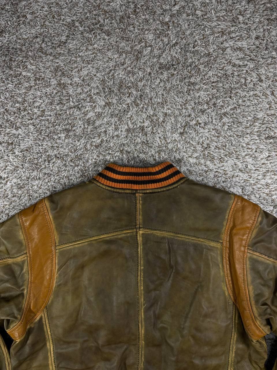 Ecko Unltd. Ecko Unltd Vintage Leather Bomber Jacket Y2K Varsity Size US XL / EU 56 / 4 - 17 Thumbnail
