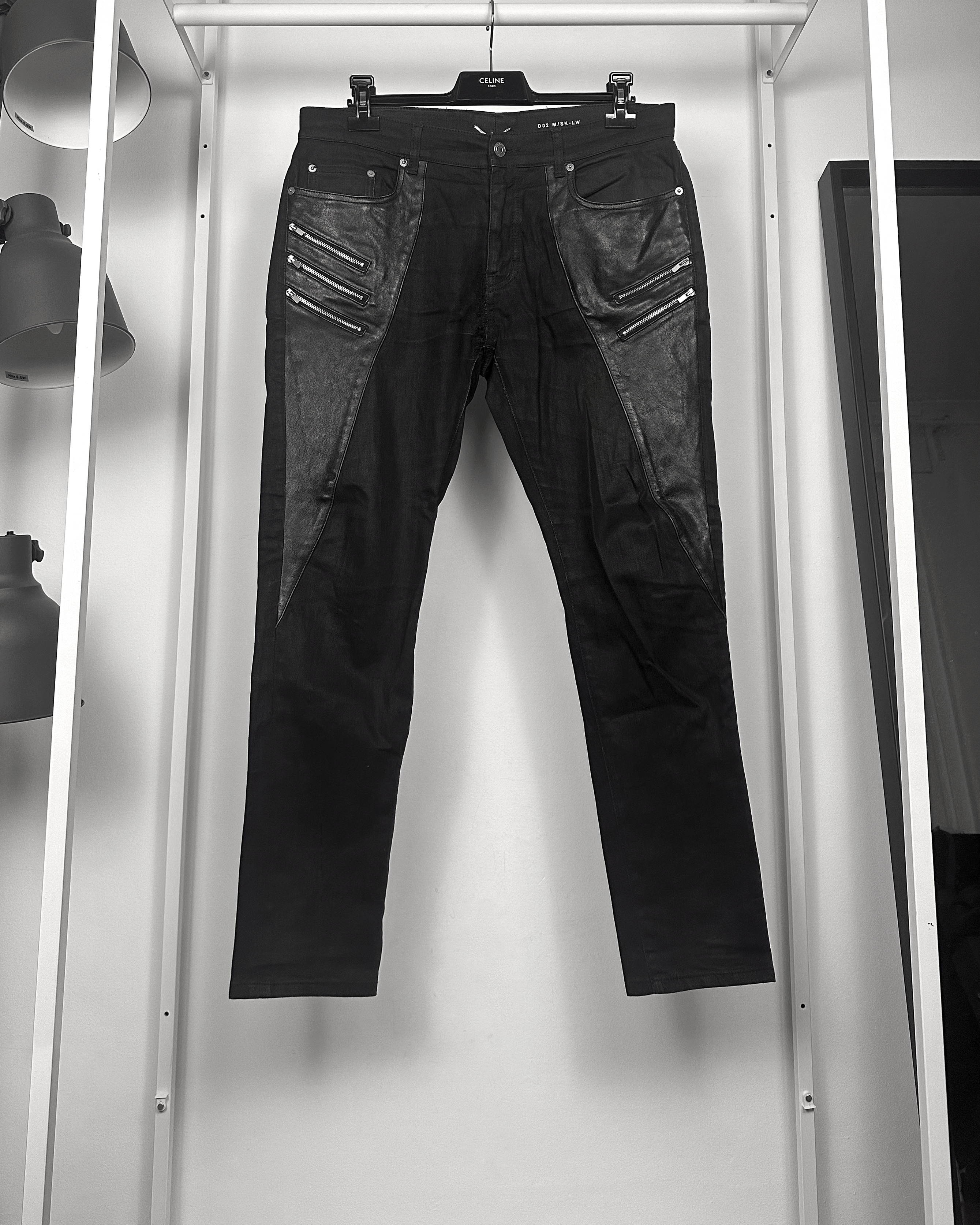 Saint Laurent 5 Zip Biker D02 Jeans