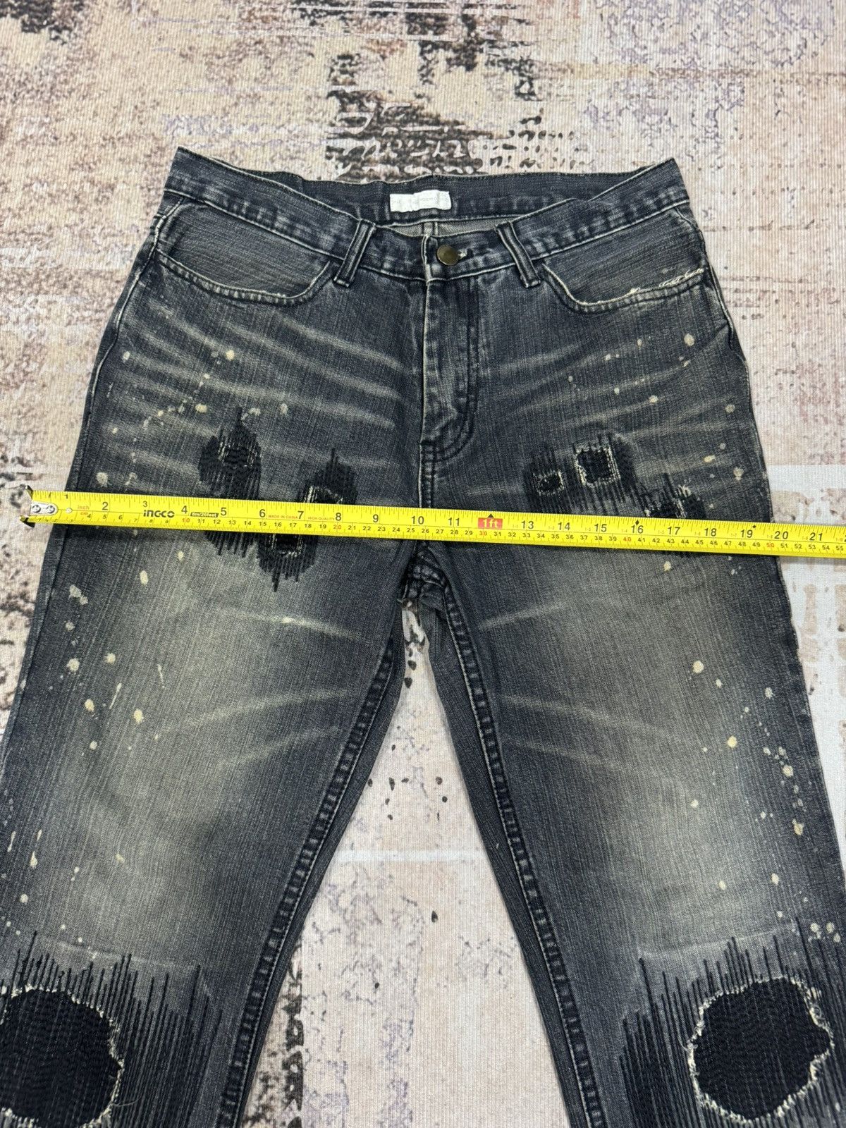 If Six Was Nine vintage NumberNine distress jeans non selvedge Size US 30 / EU 46 - 15 Thumbnail