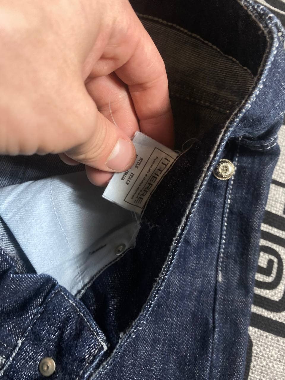 Vintage Crazy Crash Dirty Baggy Faded Jean Japan Avant Garde Style Size US 30 / EU 46 - 9 Thumbnail
