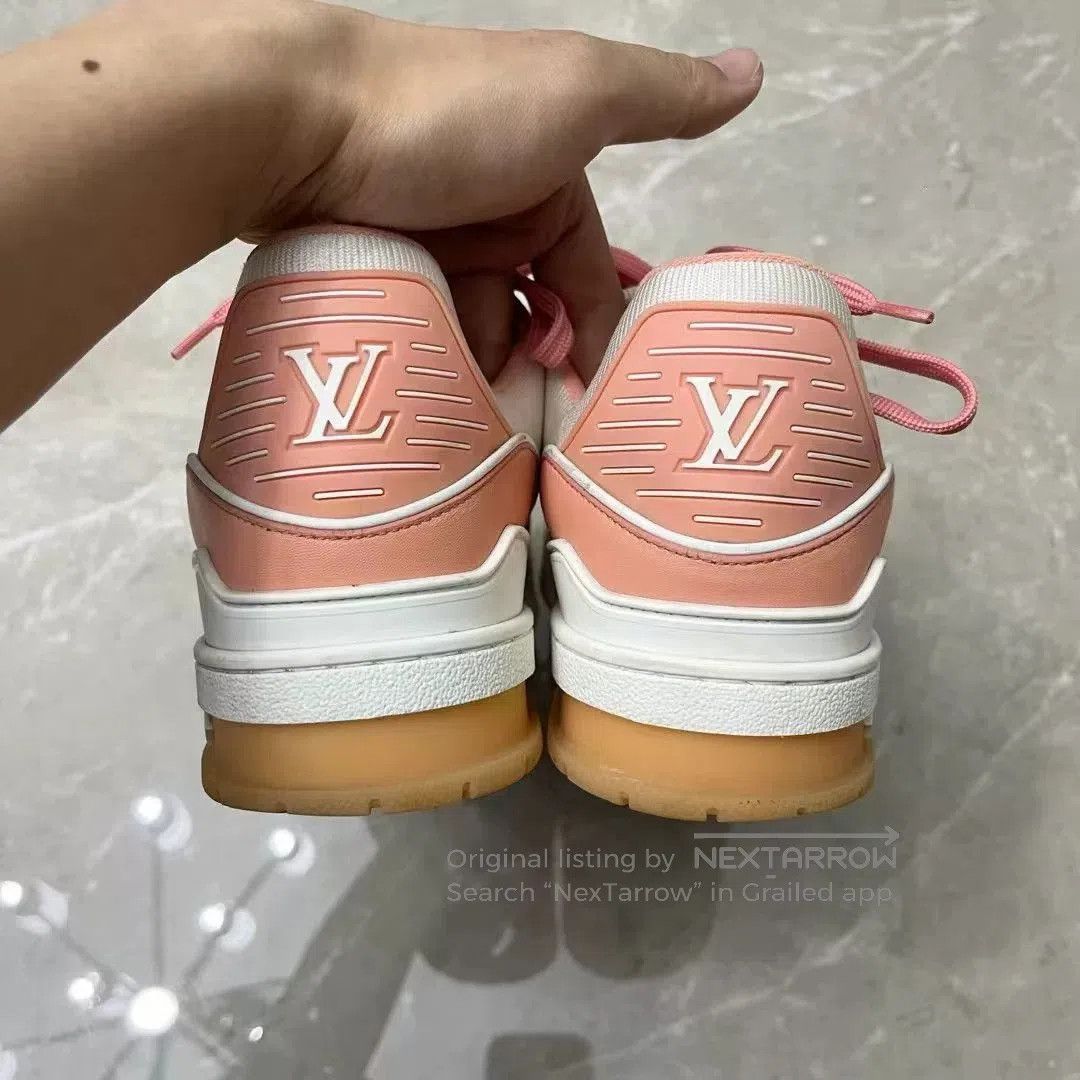 Louis Vuitton Louis Vuitton LV Peach Pink Trainer. Size US 7.5 / IT 37.5 - 6 Thumbnail