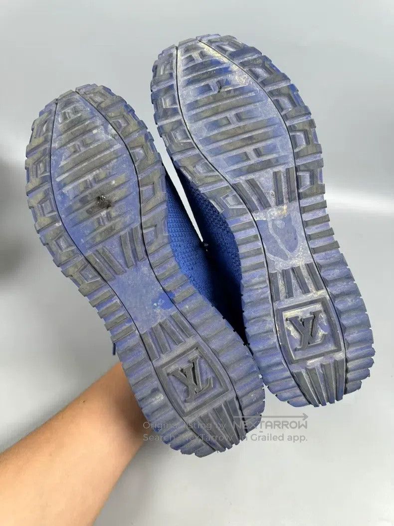 Louis Vuitton Louis Vuitton Blue woven checkerboard sneakers Size US 7 / EU 40 - 9 Thumbnail