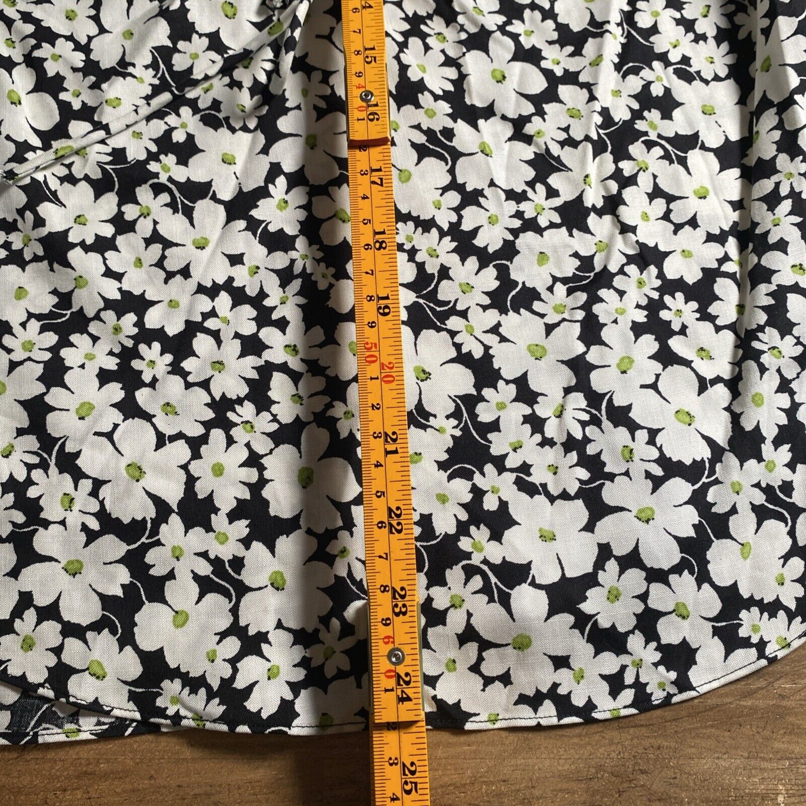 Rebecca Taylor Rebecca Taylor Black White Floral Drawstring V-Neck 6 Size M / US 6-8 / IT 42-44 - 8 Thumbnail