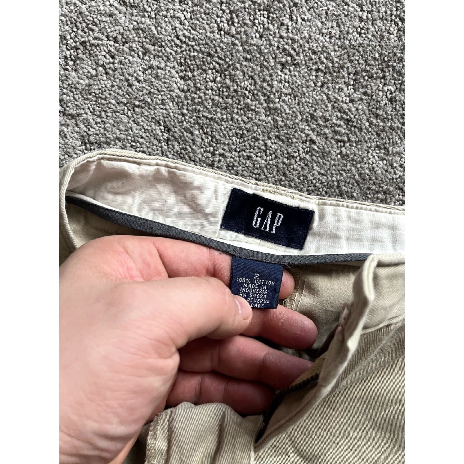 Gap Gap Stretch Beige 100% cotton Women skirt 2 Y2K Size 26" / US 2 / IT 38 - 3 Thumbnail
