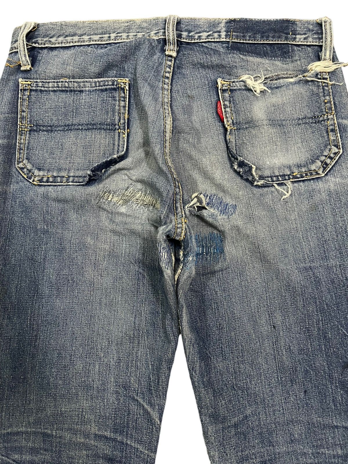 Big John Vintage 90s Big John Faded Wash Wide Leg Bell Bottom Flared Size US 32 / EU 48 - 4 Thumbnail