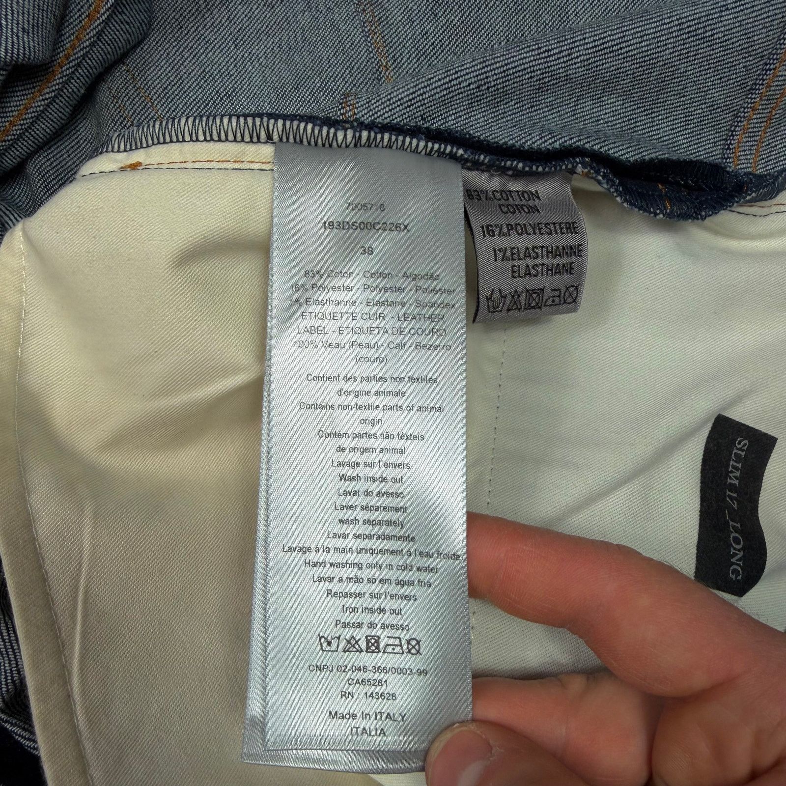 Dior Christian Dior Oblique Denim Jean Size US 38 / EU 54 - 9 Thumbnail