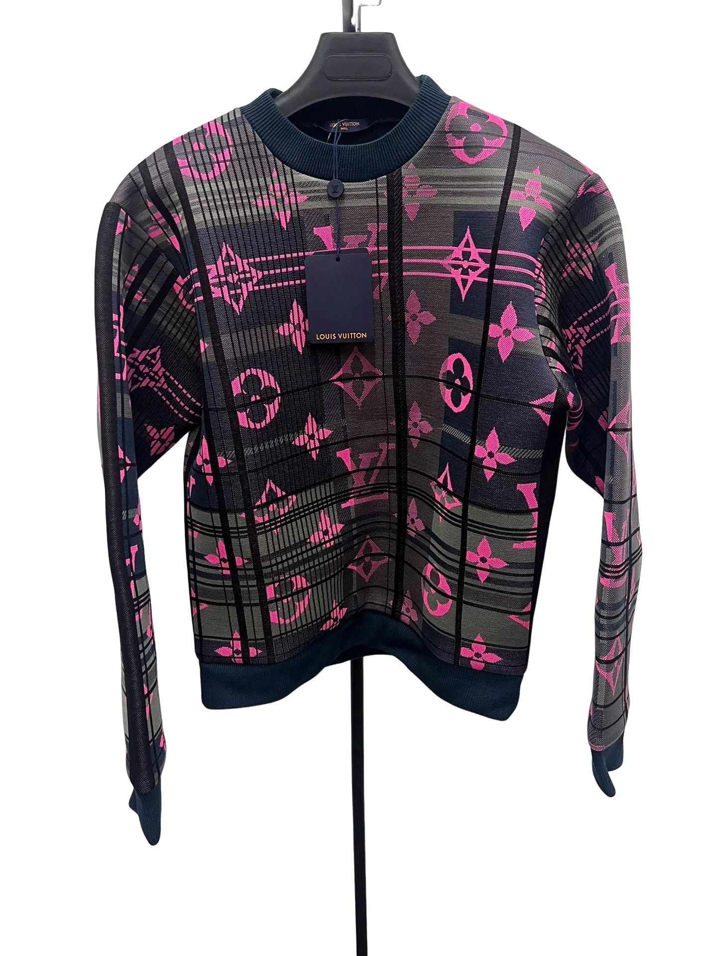 Louis Vuitton Louis Vuitton Monogram Jacquard Knit Sweater XS Size US XS / EU 42 / 0 - 1 Thumbnail